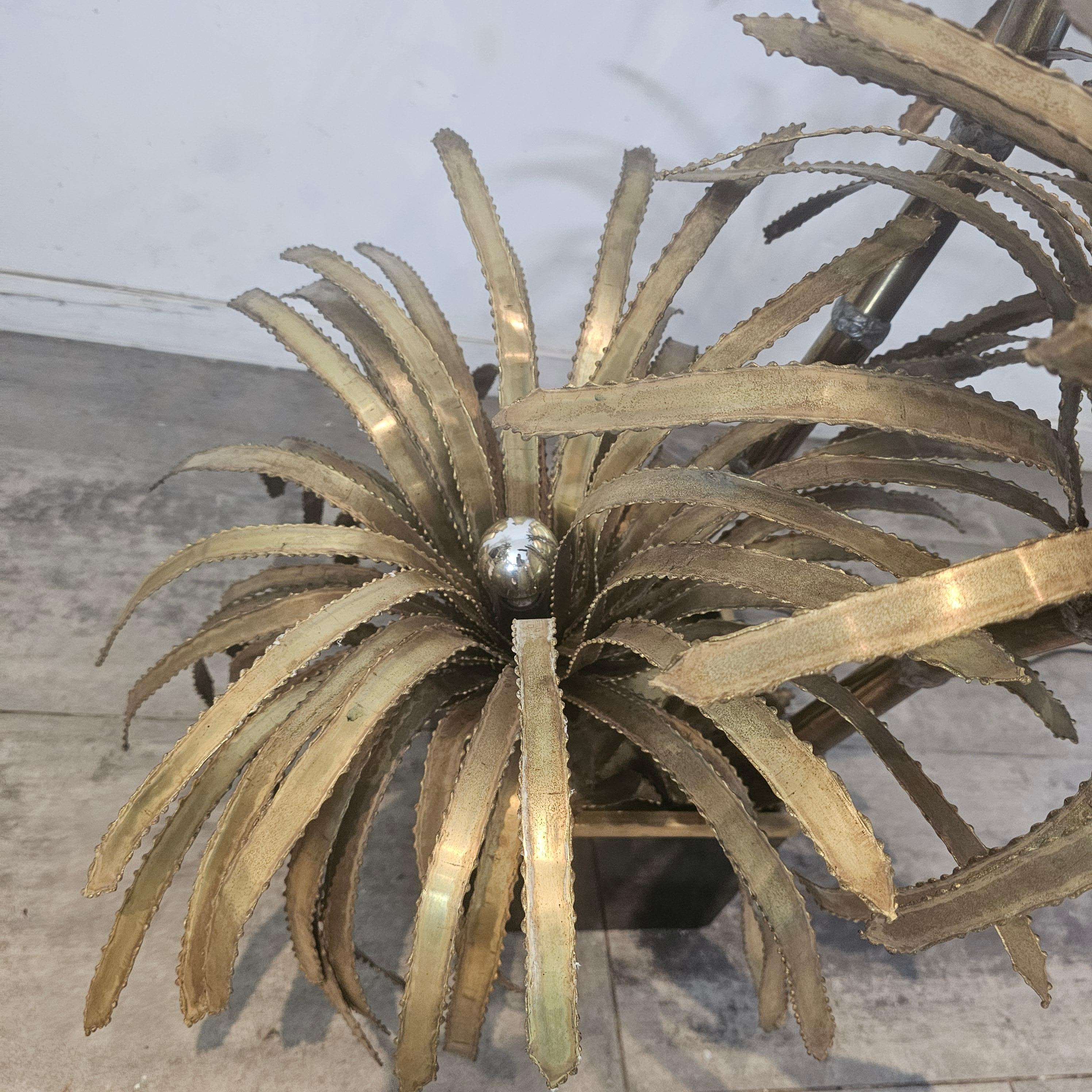 Vintage Brass Palm Tree from 