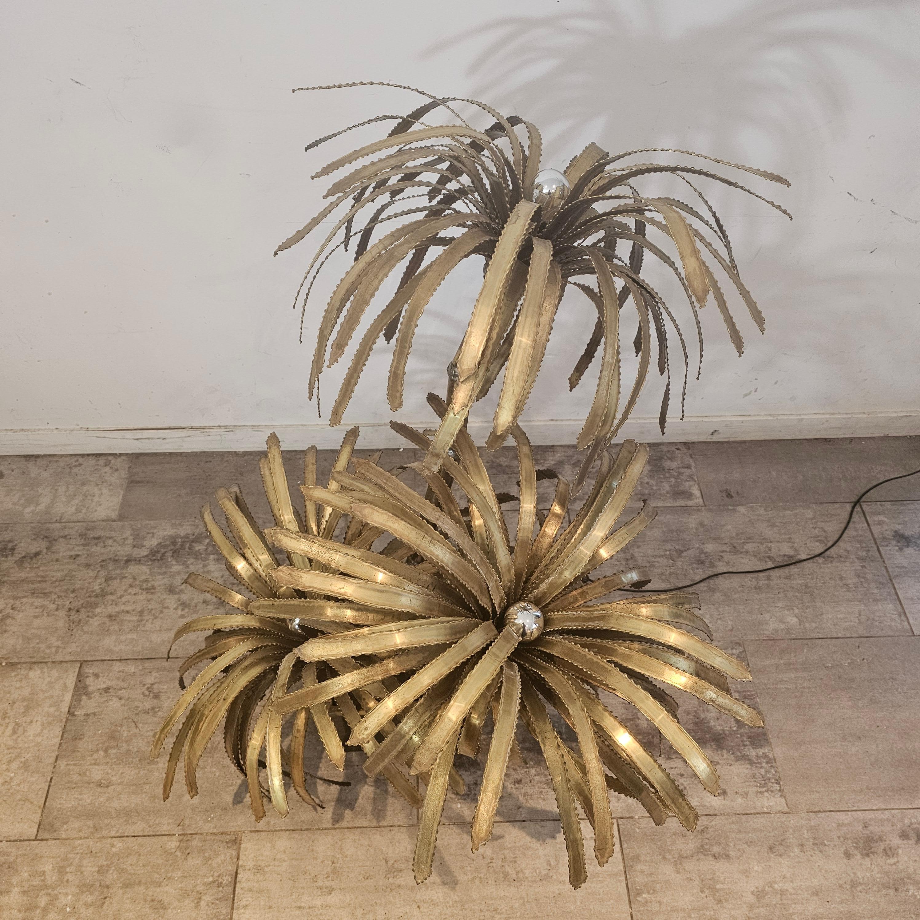 French Vintage Brass Palm Tree from 