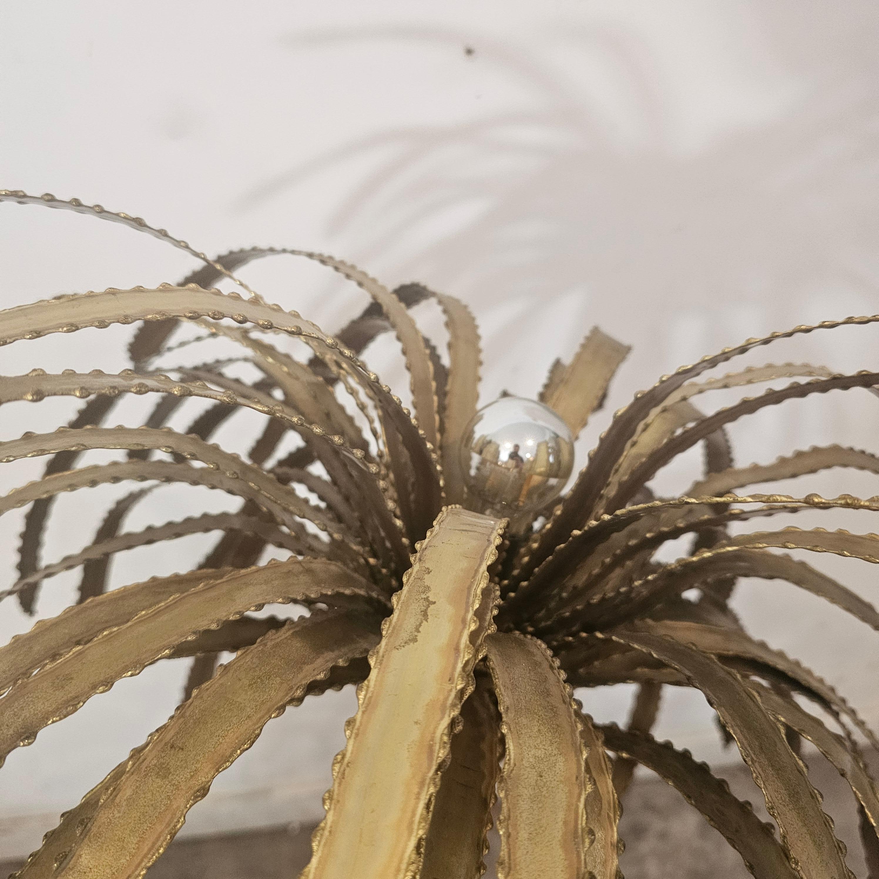 Vintage Brass Palm Tree from 