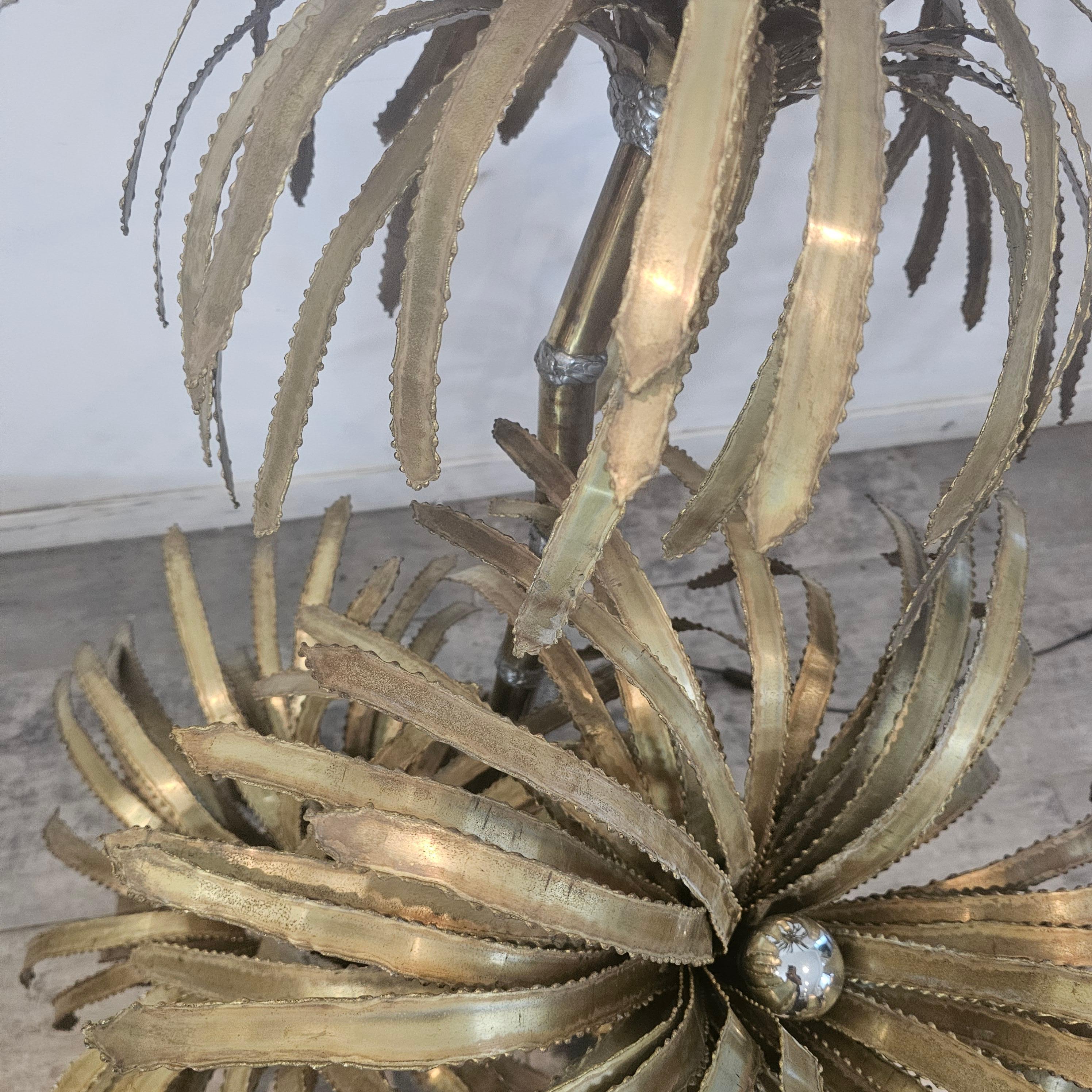 Late 20th Century Vintage Brass Palm Tree from 