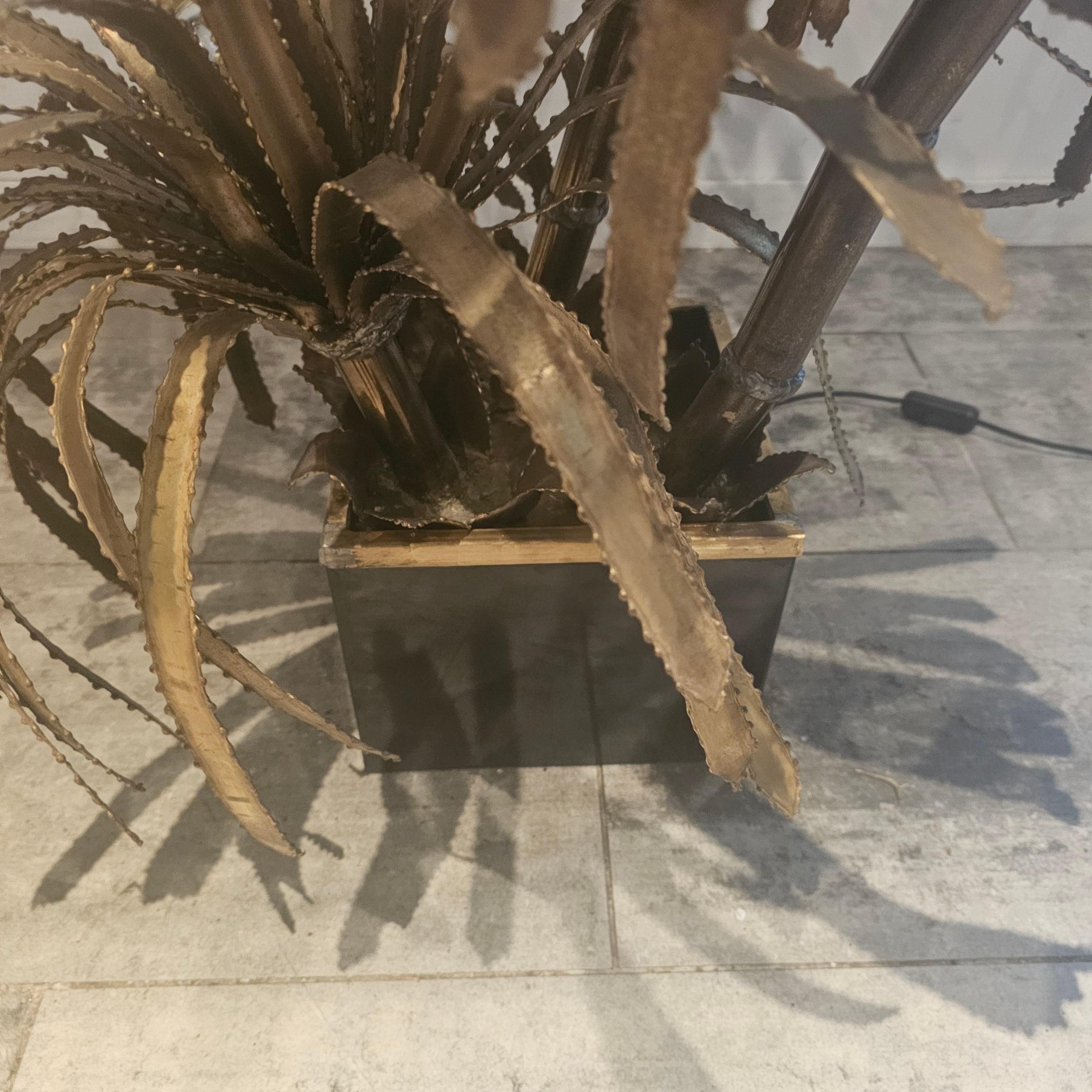 Vintage Brass Palm Tree from 