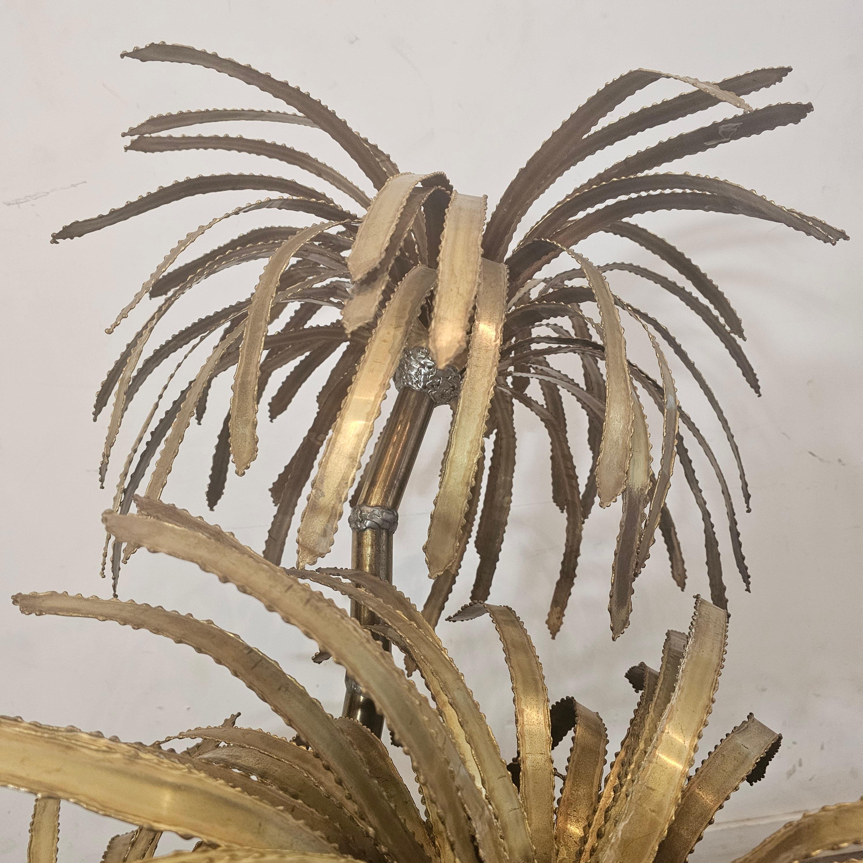 Vintage Brass Palm Tree from 