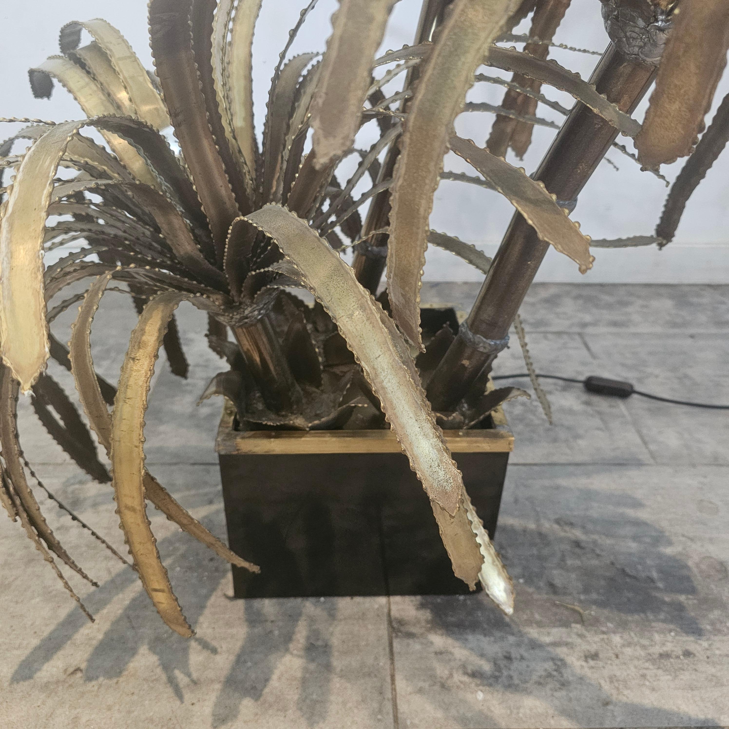 Vintage Brass Palm Tree from 