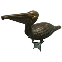 Vintage Brass Pelican