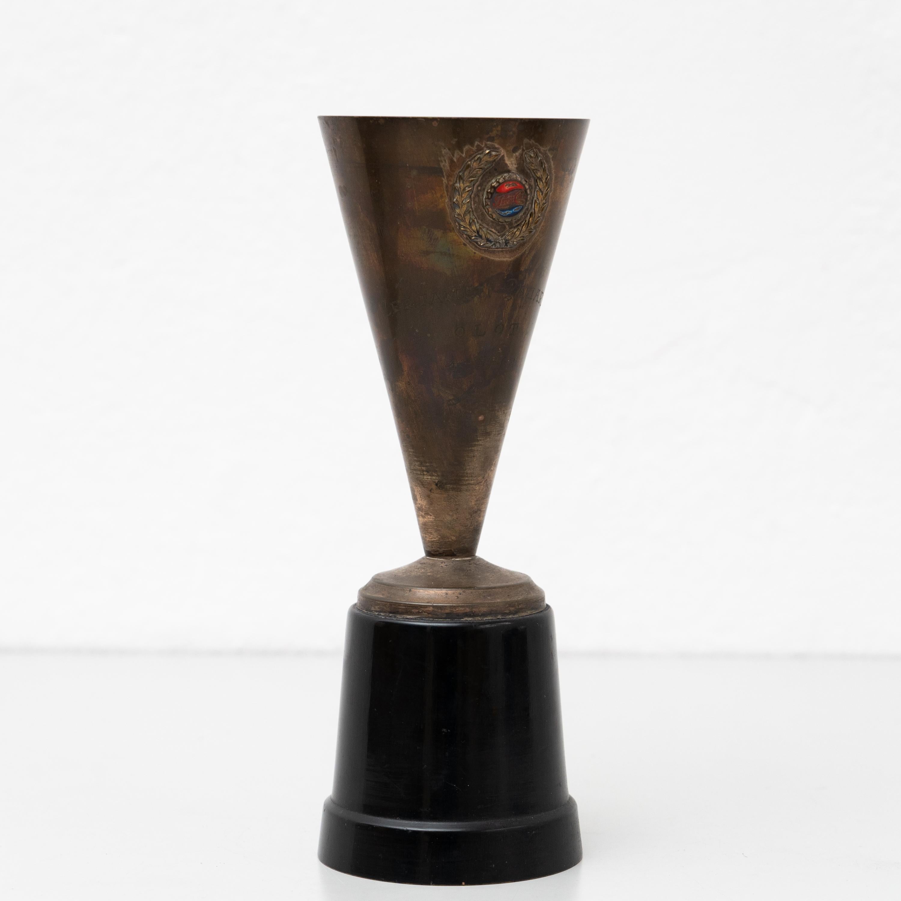Vintage Brass Pepsi Trophy, circa 1960 For Sale 4