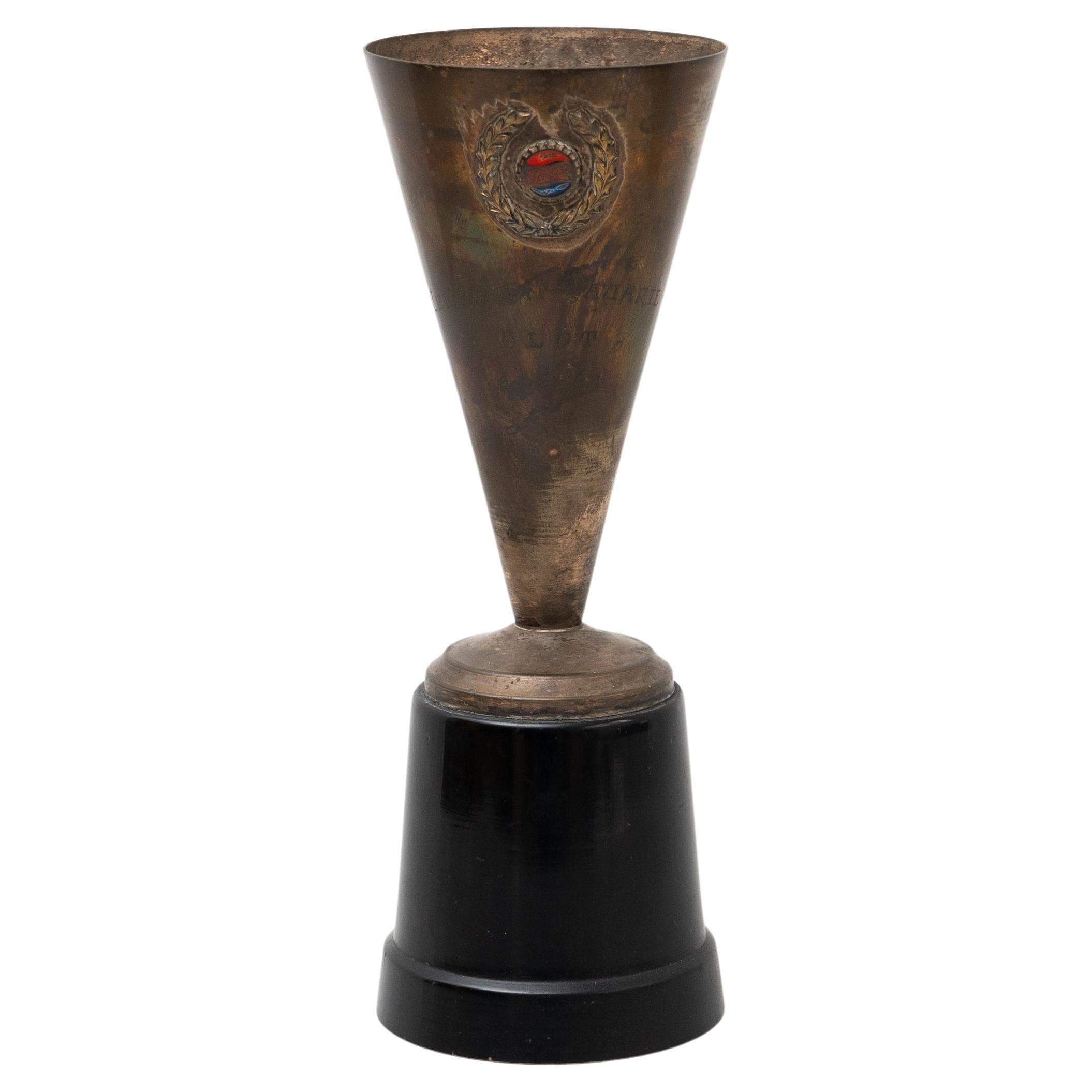 Vintage Brass Pepsi Trophy, circa 1960 For Sale