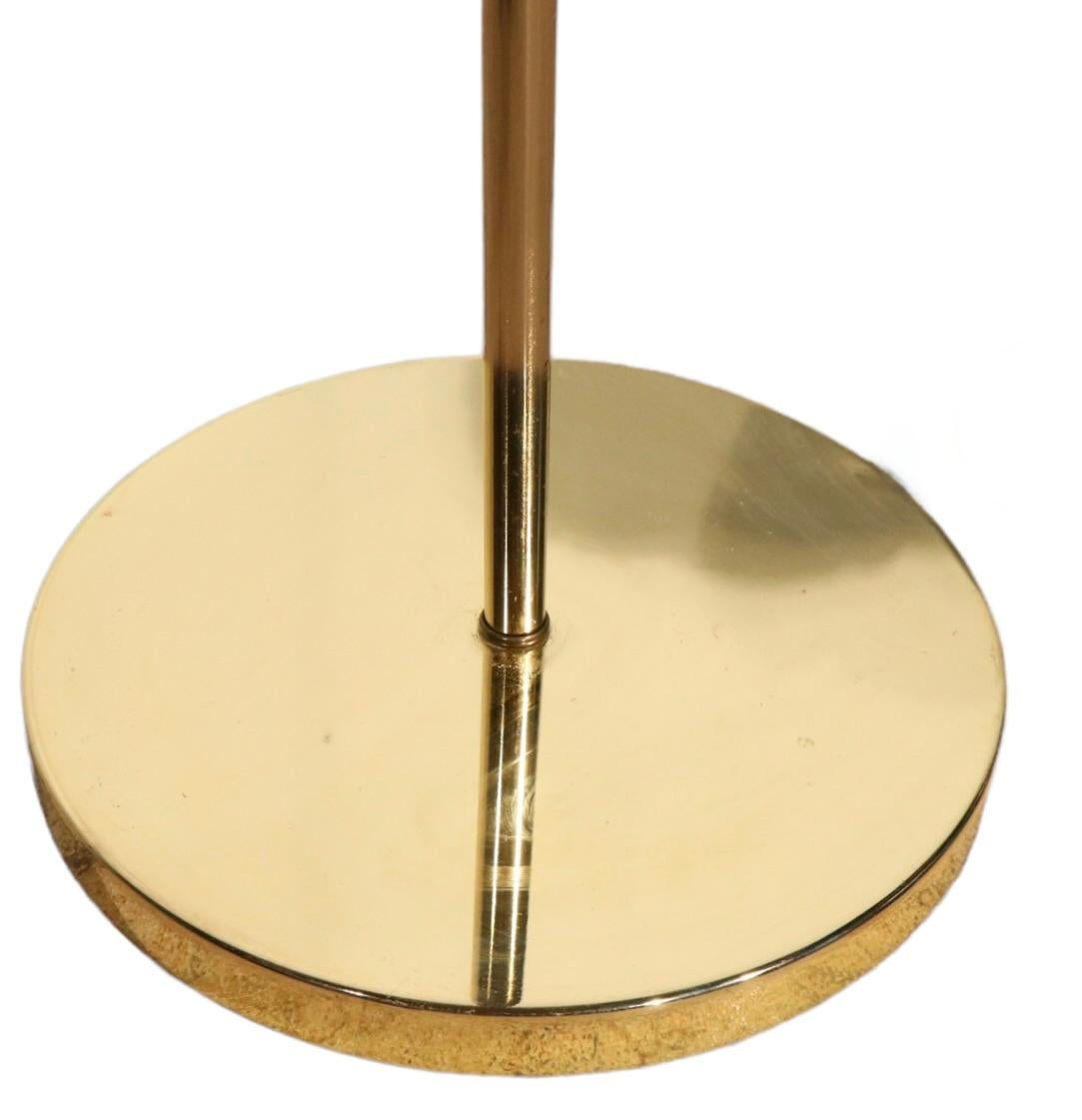Vintage Brass Pharmacy Style Flex Arm Floor Lamp 5