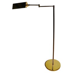 Vintage Brass Pharmacy Style Flex Arm Floor Lamp