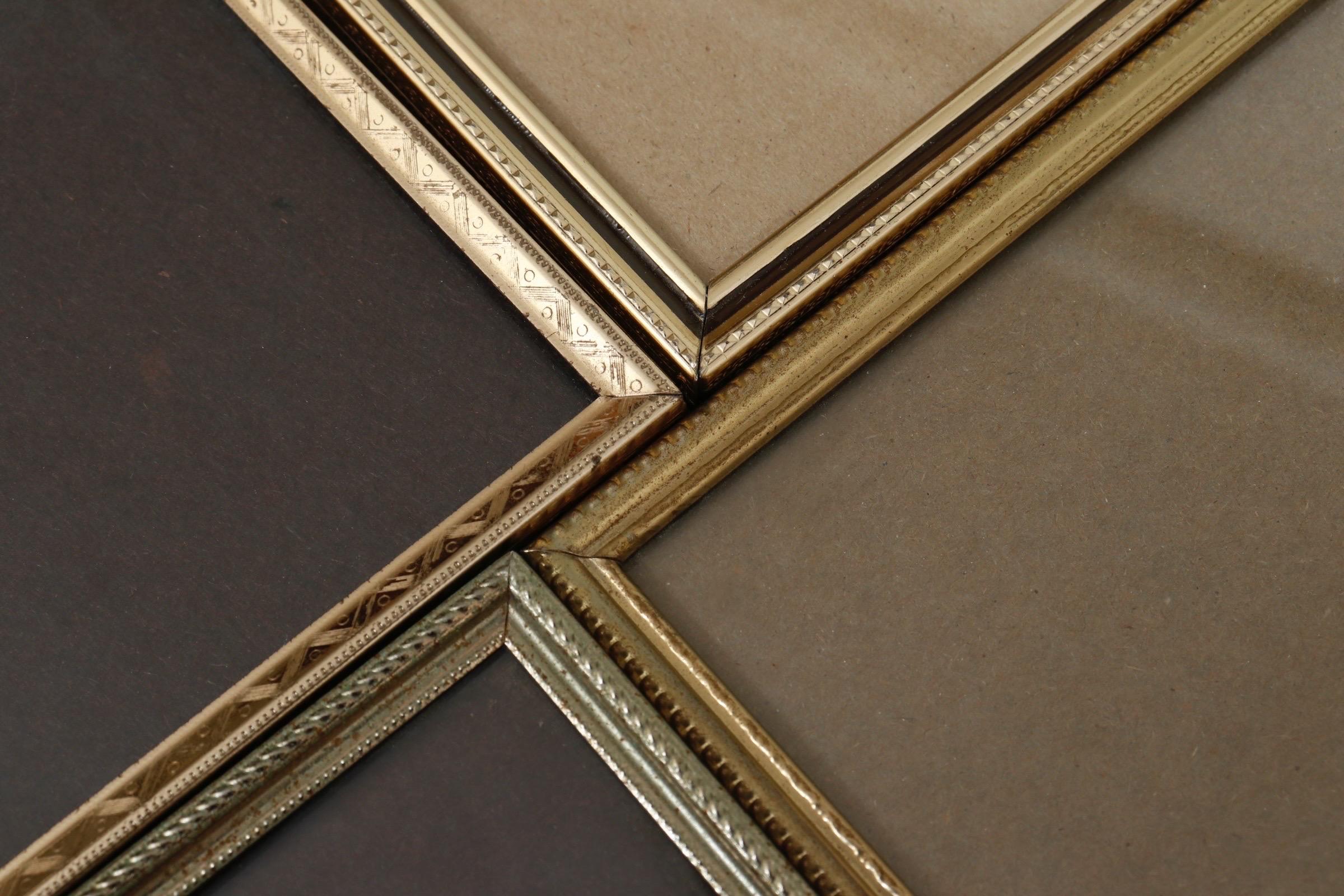 Cornici per foto in ottone vintage - set da 8 In condizioni buone a Bradenton, FL