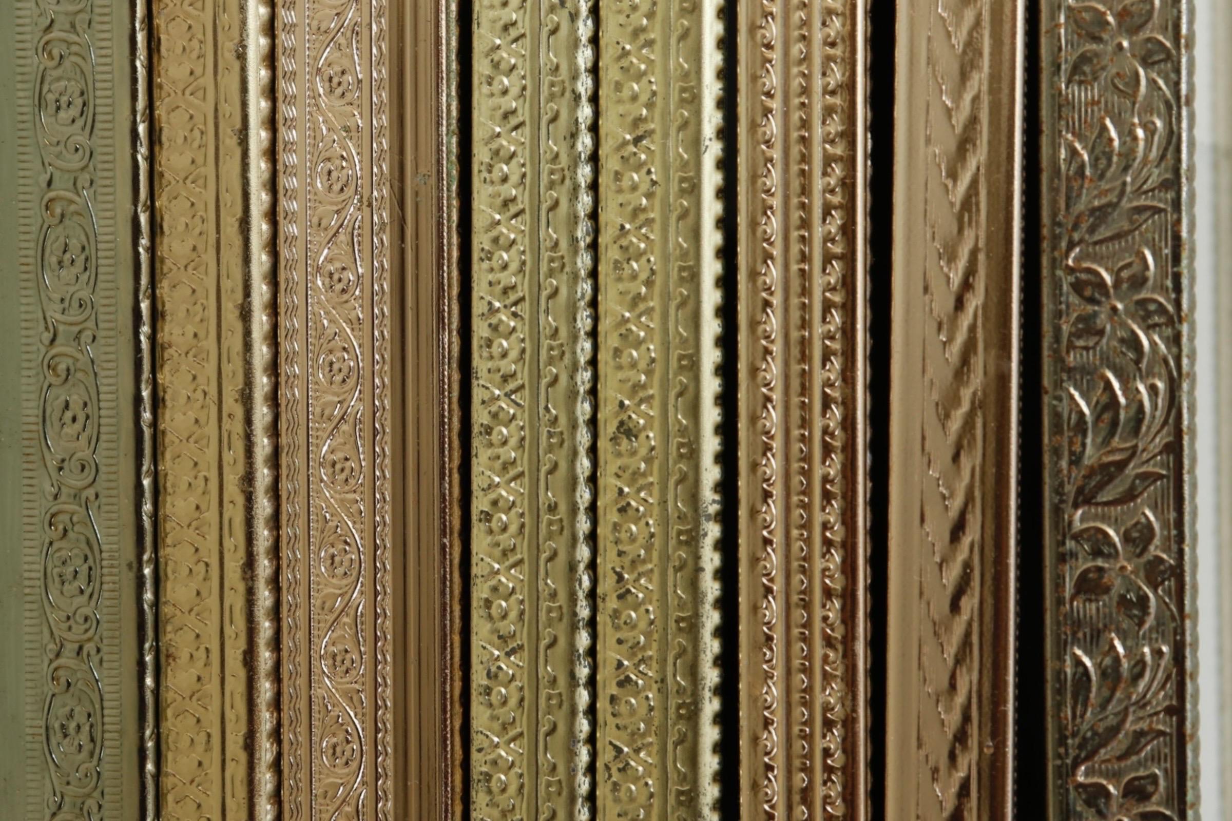 XX secolo Cornici per foto in ottone vintage - set da 8