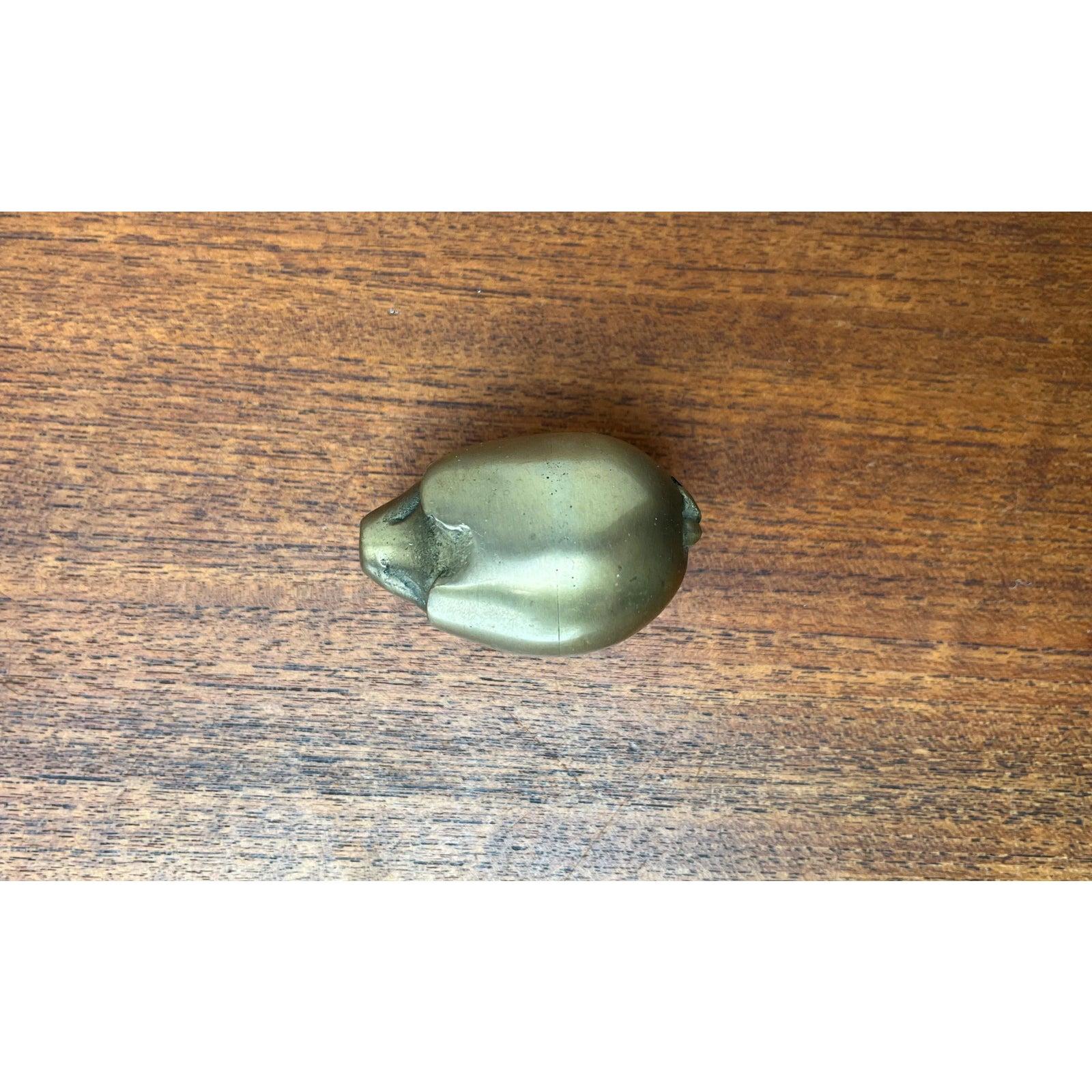XX secolo Figurina di maiale in ottone vintage di Gallo, anni '70 in vendita