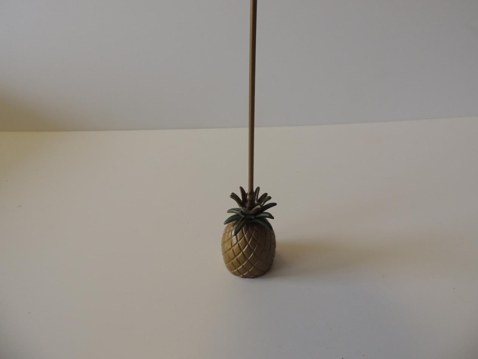 Vintage Brass Pineapple Candle Snuffer at 1stDibs