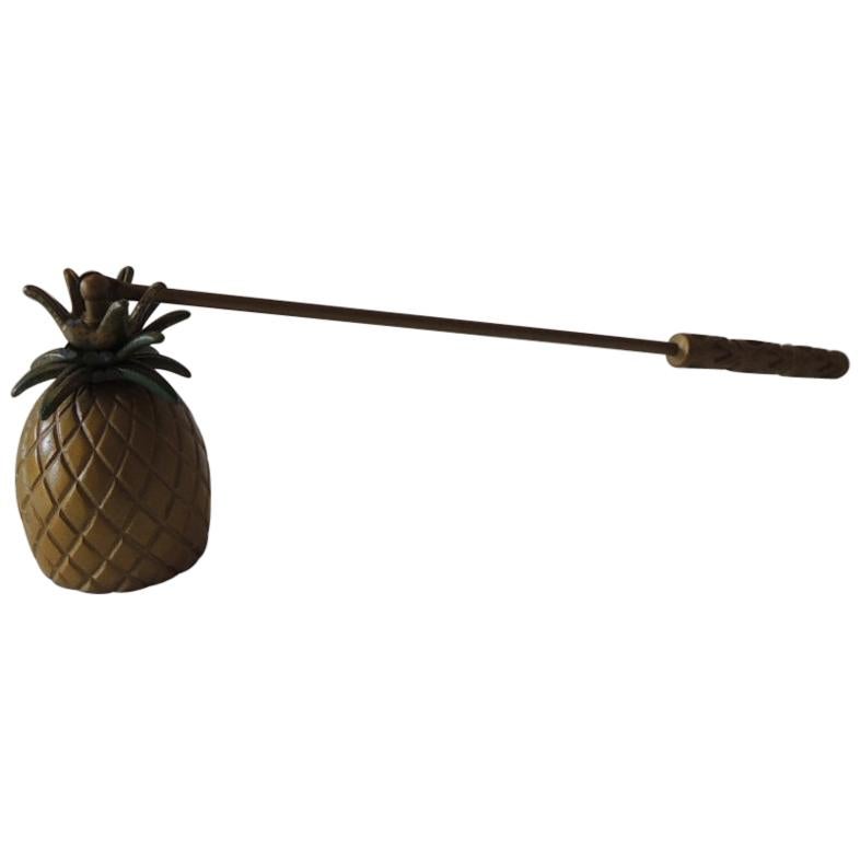 Vintage Brass Pineapple Candle Snuffer at 1stDibs
