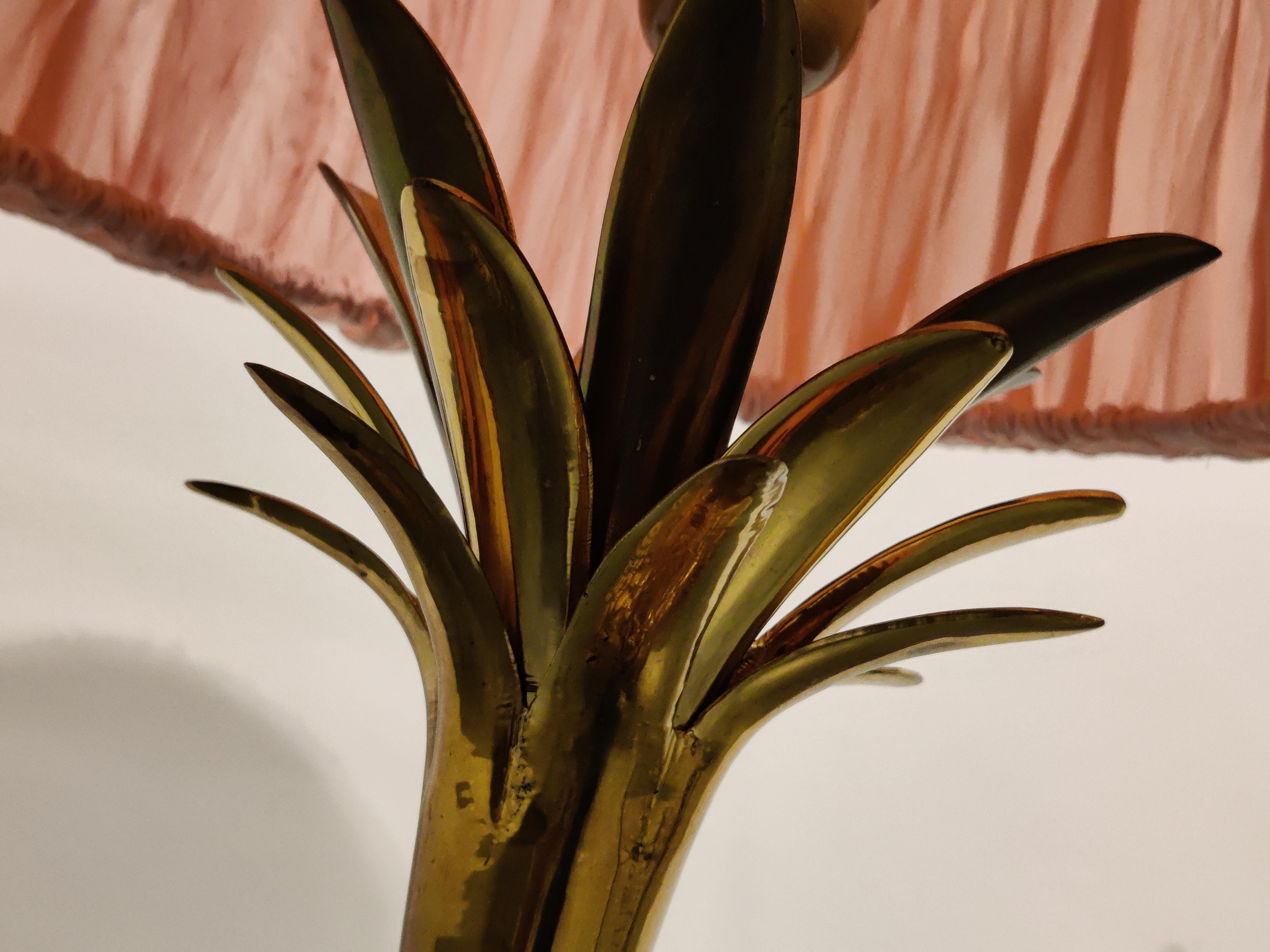 French Vintage Brass Pineapple Table Lamp, 1970s