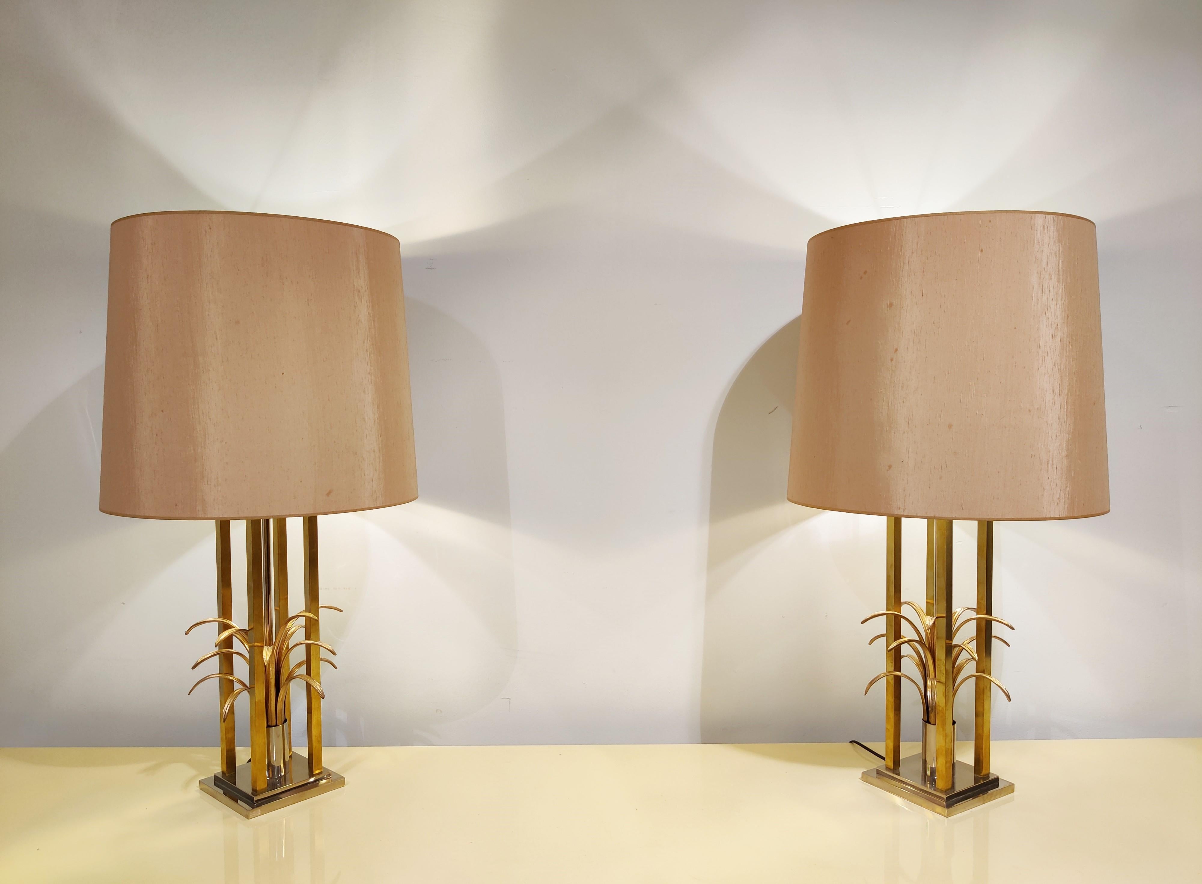 Vintage Brass Pineapple Table Lamps, 1970s 3