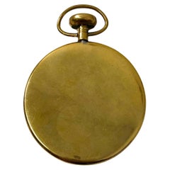 Vintage Brass Pocket Watch / Paperweight Attributed to Carl Aubock, 1950's