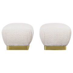 Retro Brass "Poufs" by Marge Carson