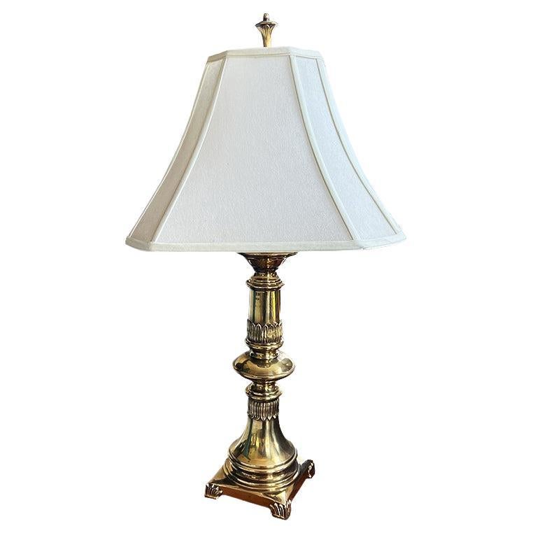 Vintage Brass Rembrandt Table Lamp – Elegant Neoclassical Design, Circa 1950s For Sale