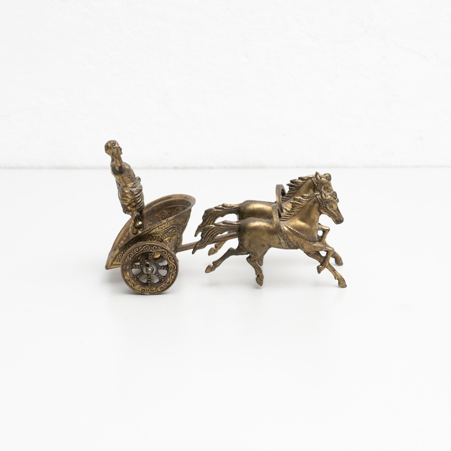 Römische Chariot-Figur aus Messing, um 1950 im Zustand „Gut“ im Angebot in Barcelona, Barcelona