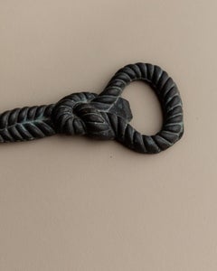 Vintage Brass Rope and Knot Shape Bottle Opener, Italy, 1960s