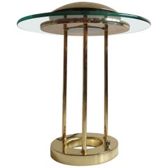 Vintage Brass 'Saturn' Desk Lamp by R. Sonneman for George Kovacs, circa 1980