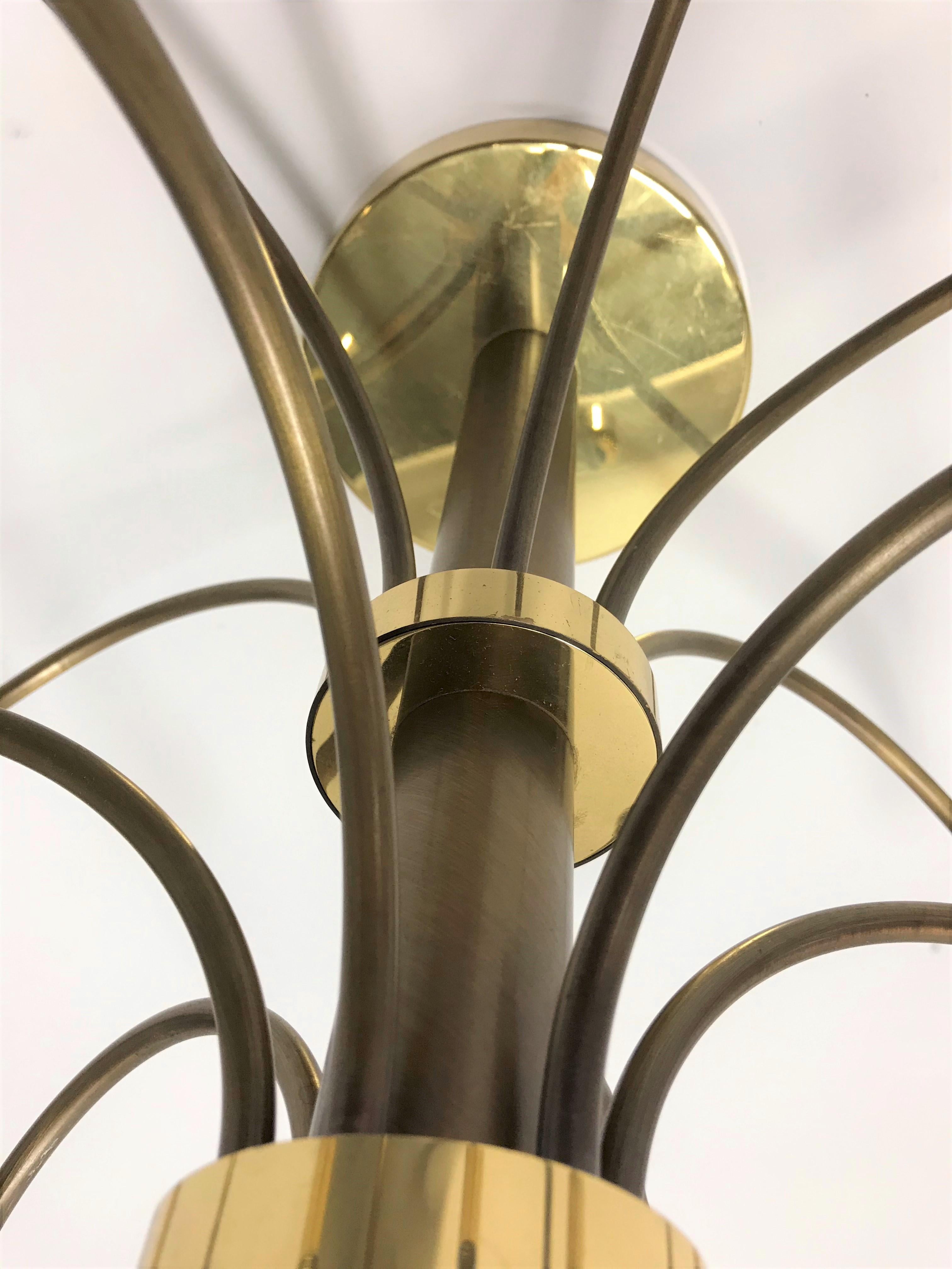 Vintage Brass Sciolari Chandelier, 1960s 1