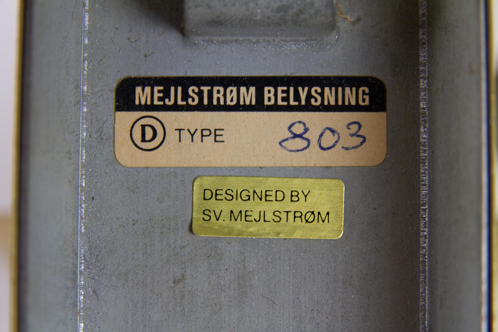Vintage Brass Sconces by Sv. Mejlstrøm for Mejlstrøm Belysning, 1960s. Set of 2. For Sale 13