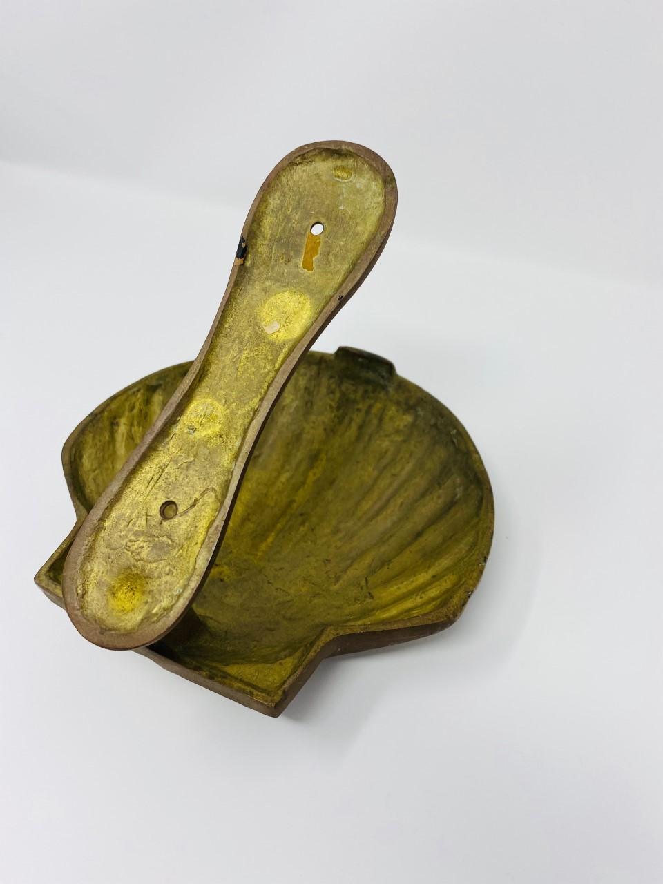 American Vintage Brass Seashell Scallop Door Knocker