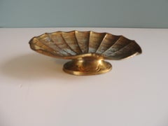 Vintage Brass Seashell Soap Dish Holder