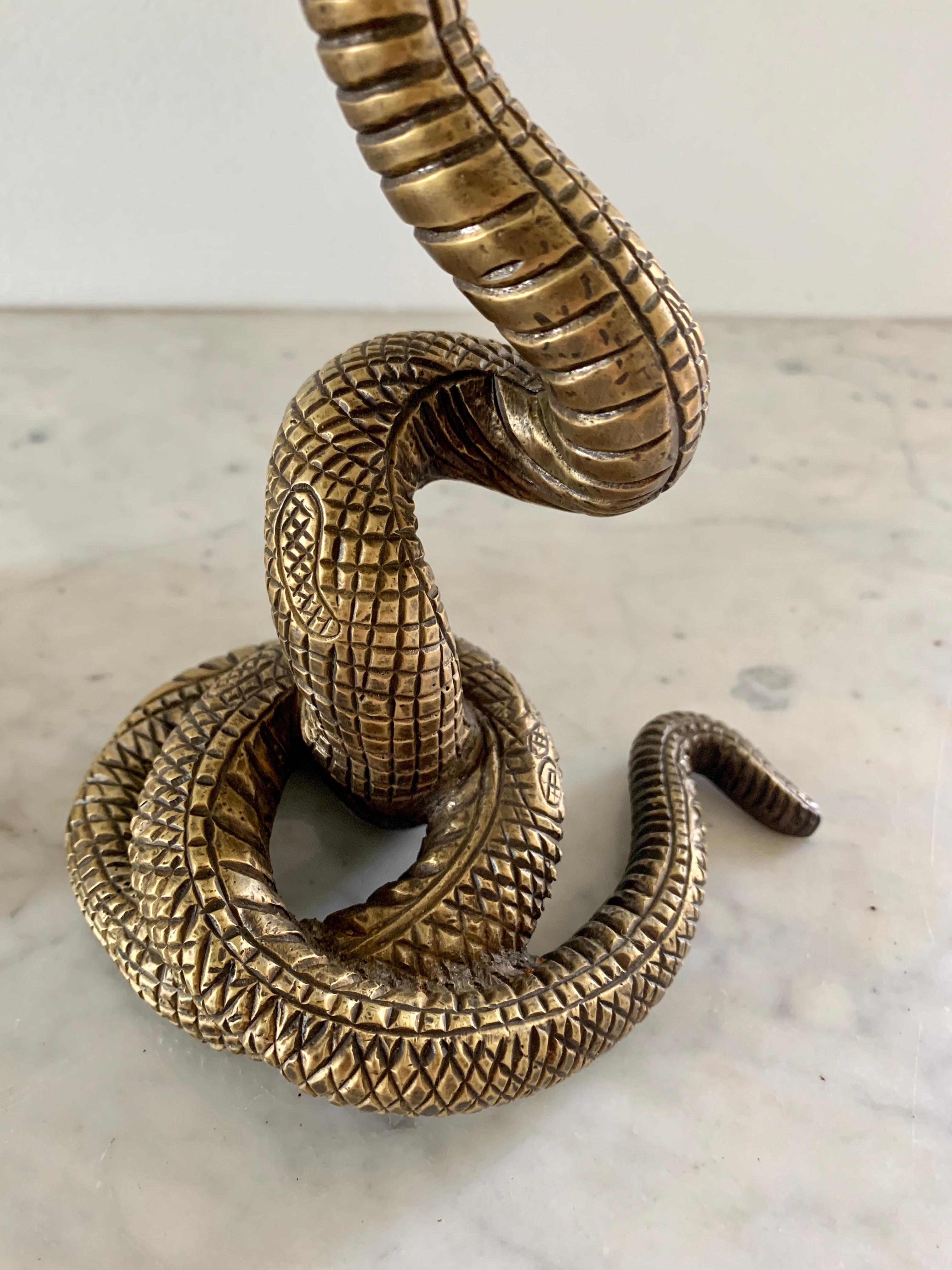 serpent candle holder