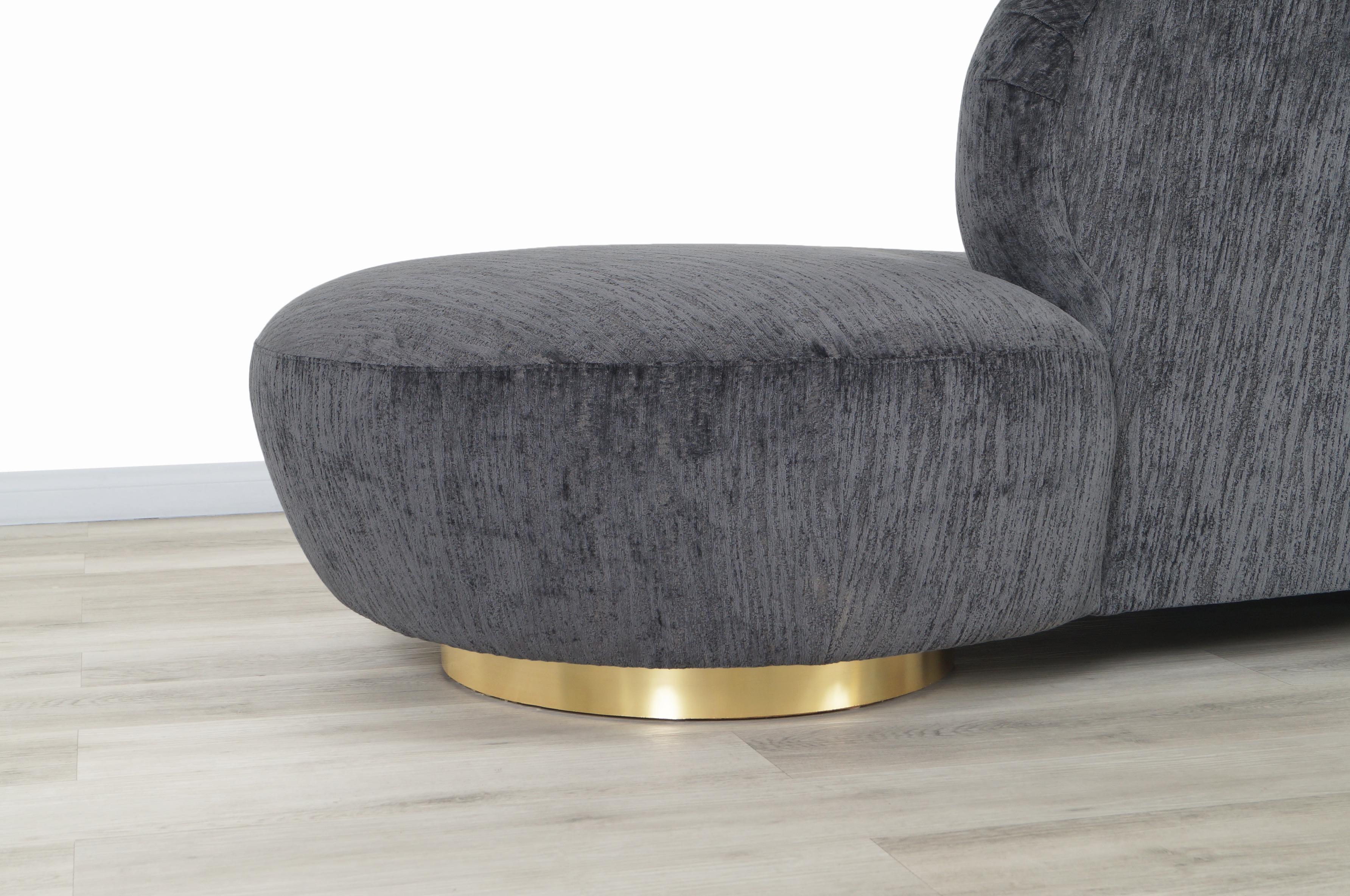 Sofa Serpentine d'après Vladimir Kagan pour Directional en vente 4