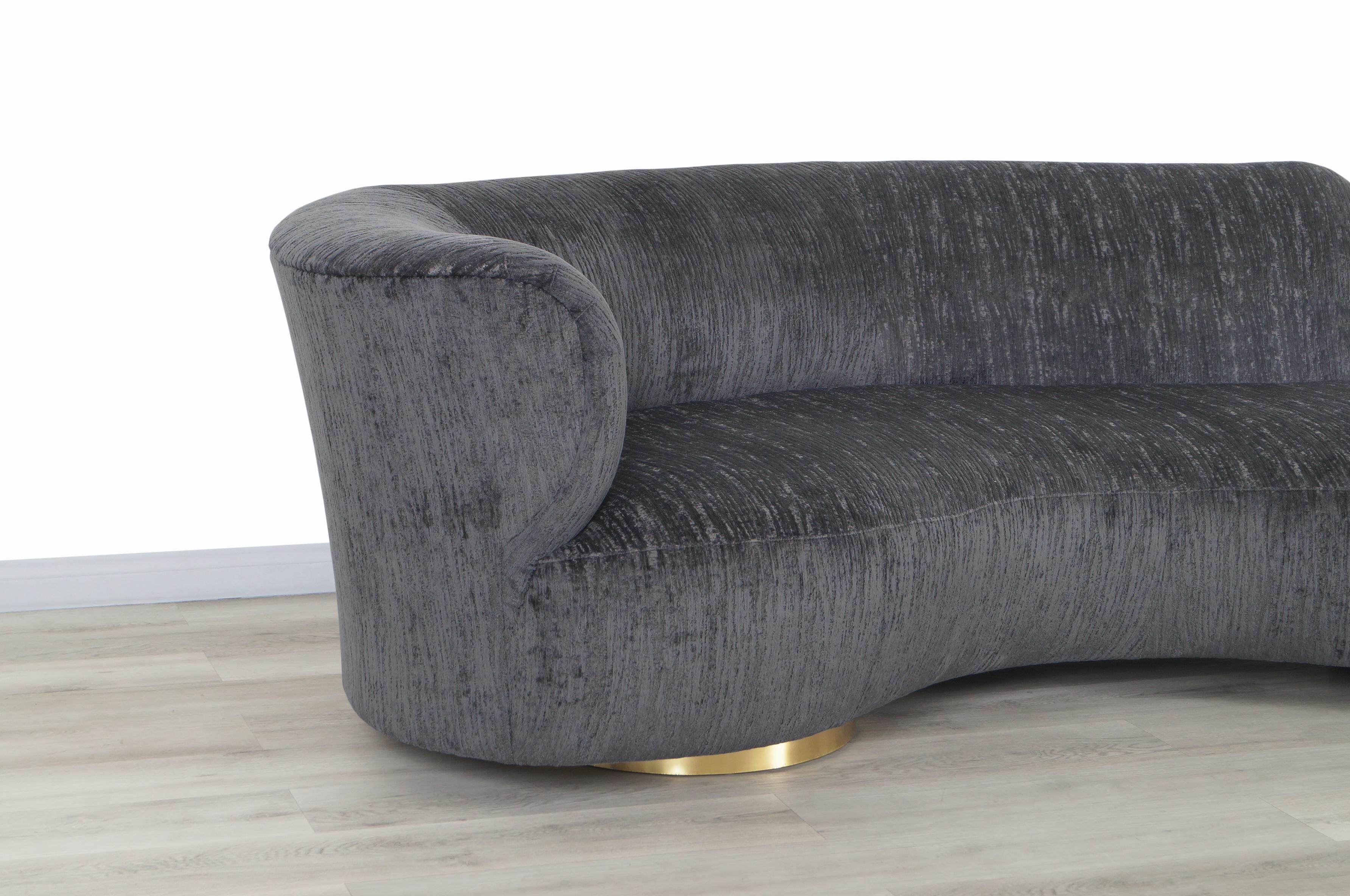 Américain Sofa Serpentine d'après Vladimir Kagan pour Directional en vente