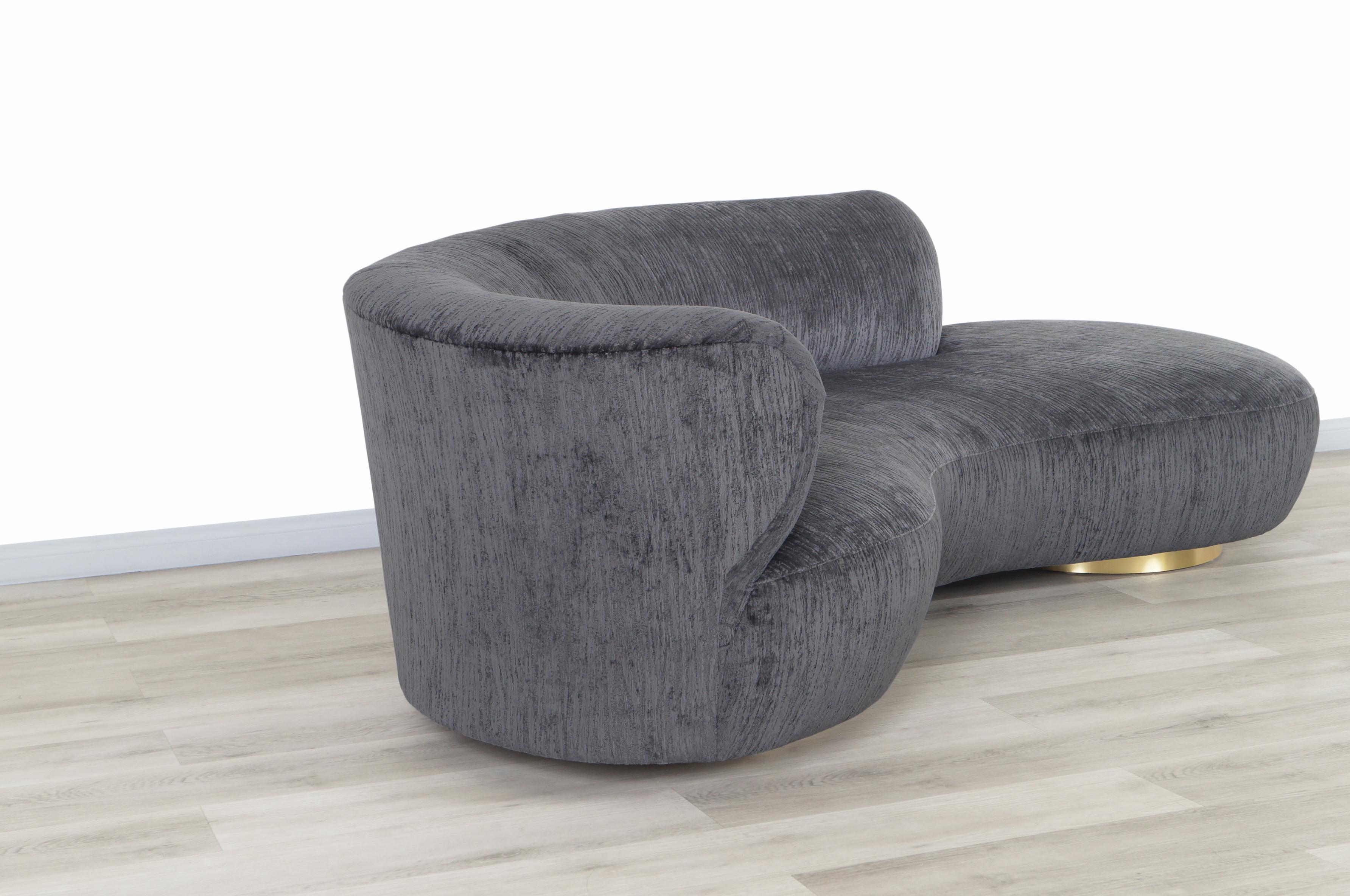 Sofa „Serpentine“ aus Messing für Directional aus Messing im Angebot 2