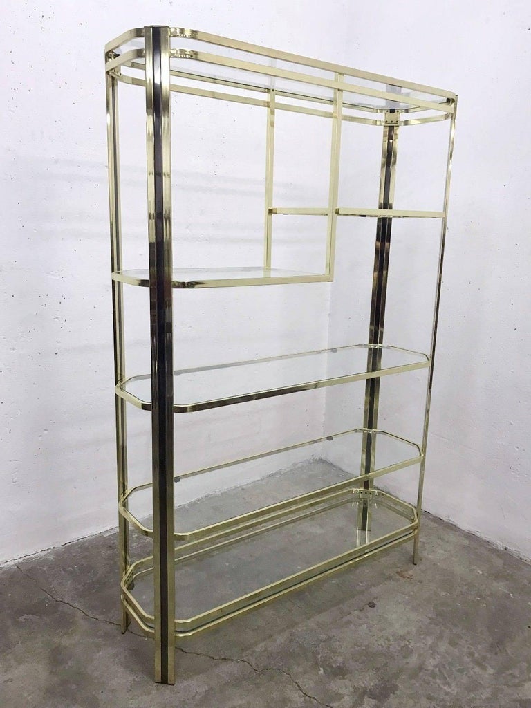 Vintage Brass Shelf, circa 1970 For Sale at 1stdibs