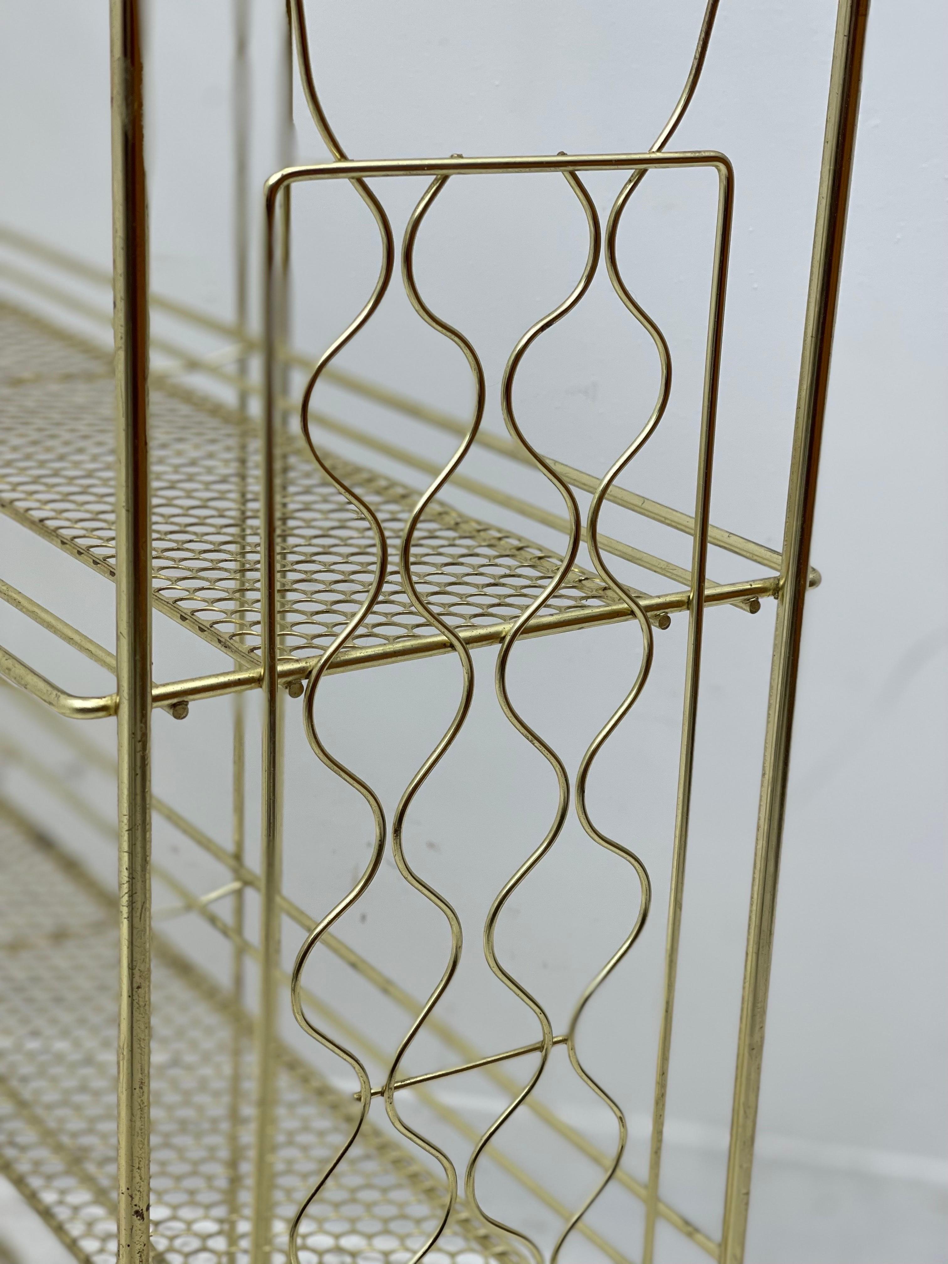 Vintage Brass Shelf In Good Condition For Sale In Seattle, WA