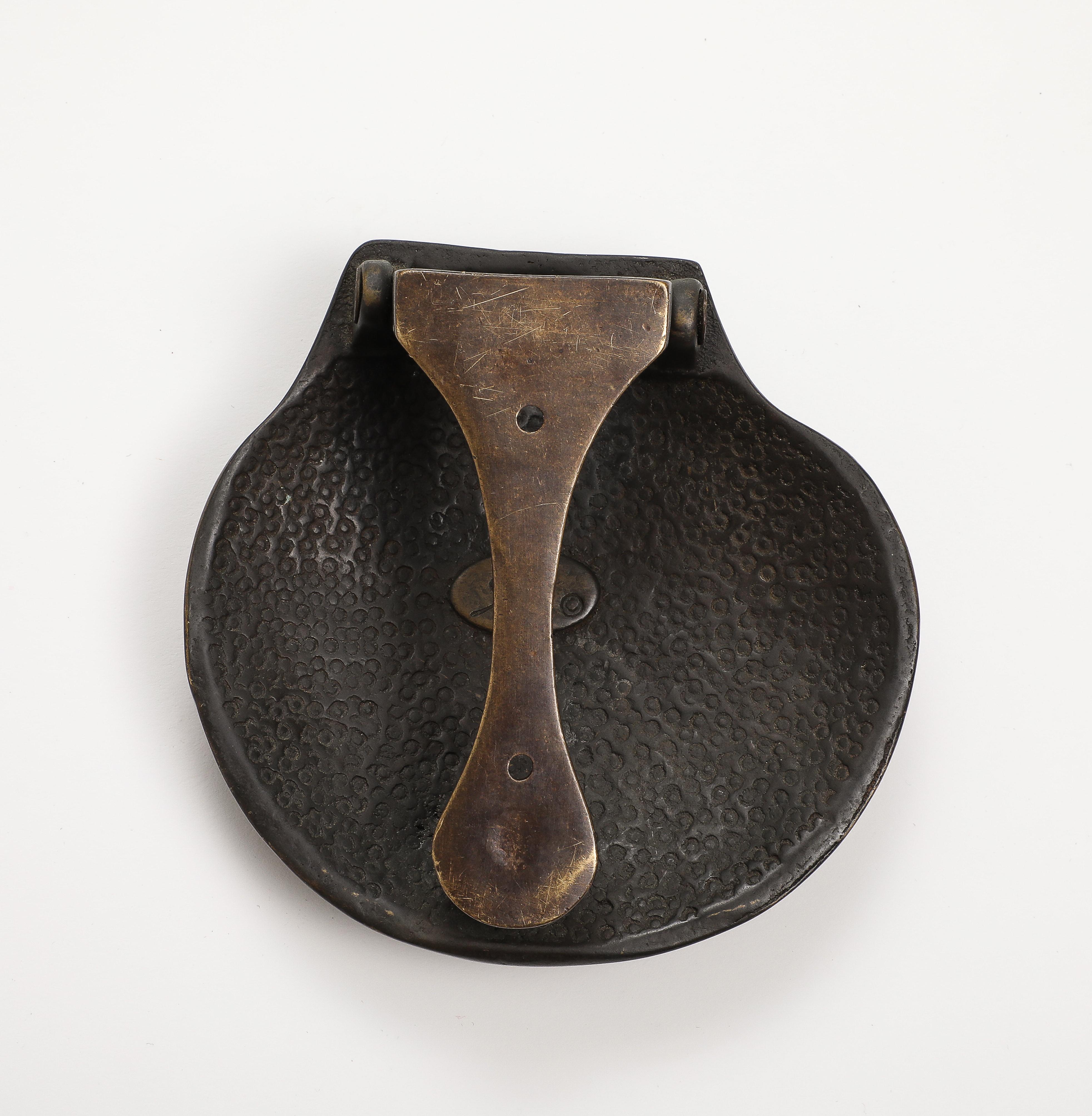 20th Century Vintage Brass Shell-Form Door Knocker