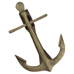 Vintage Brass Ship Anchor Door Knocker