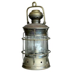 Vintage Brass Ships Lantern