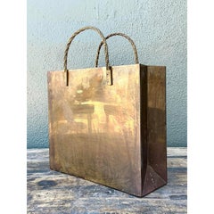 Bolsa de la compra vintage de latón