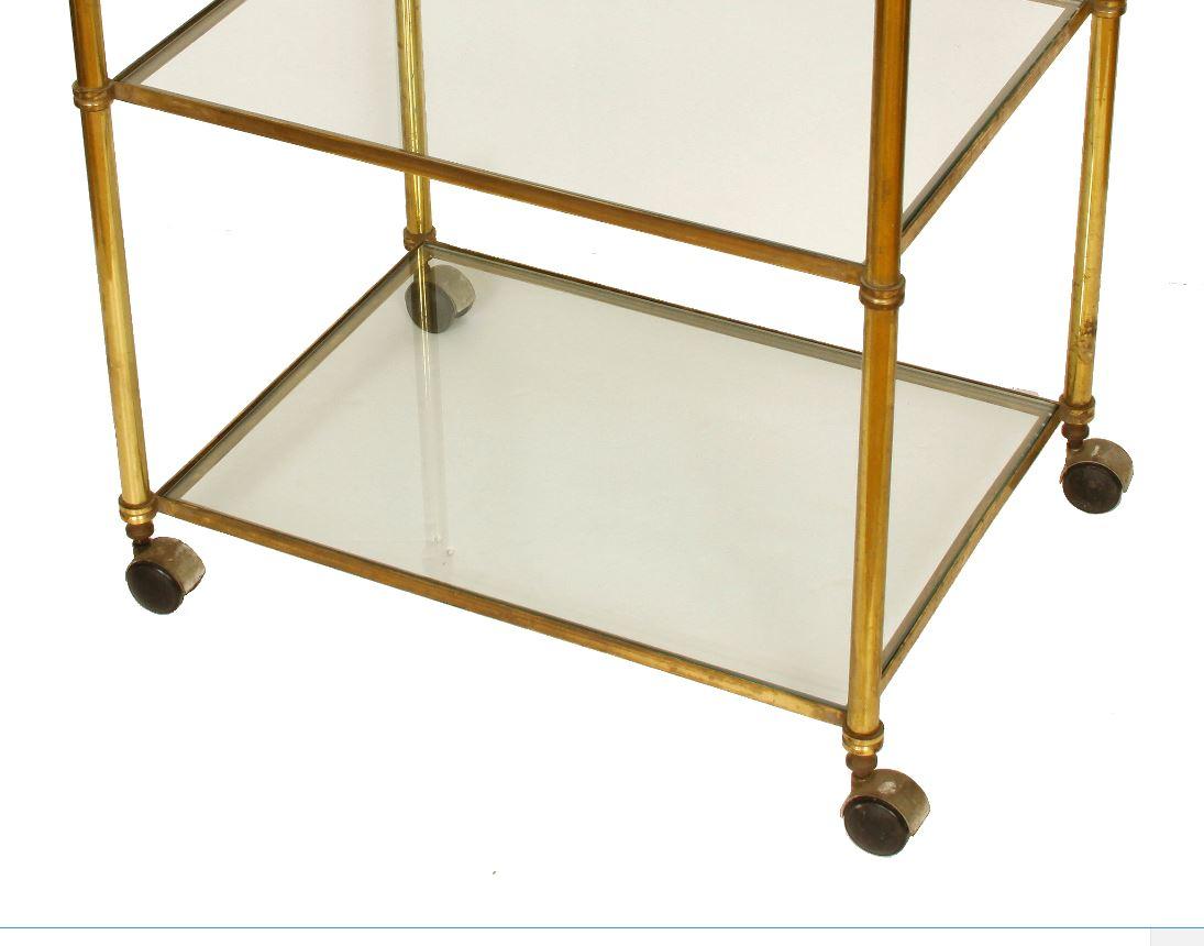 antique brass side table