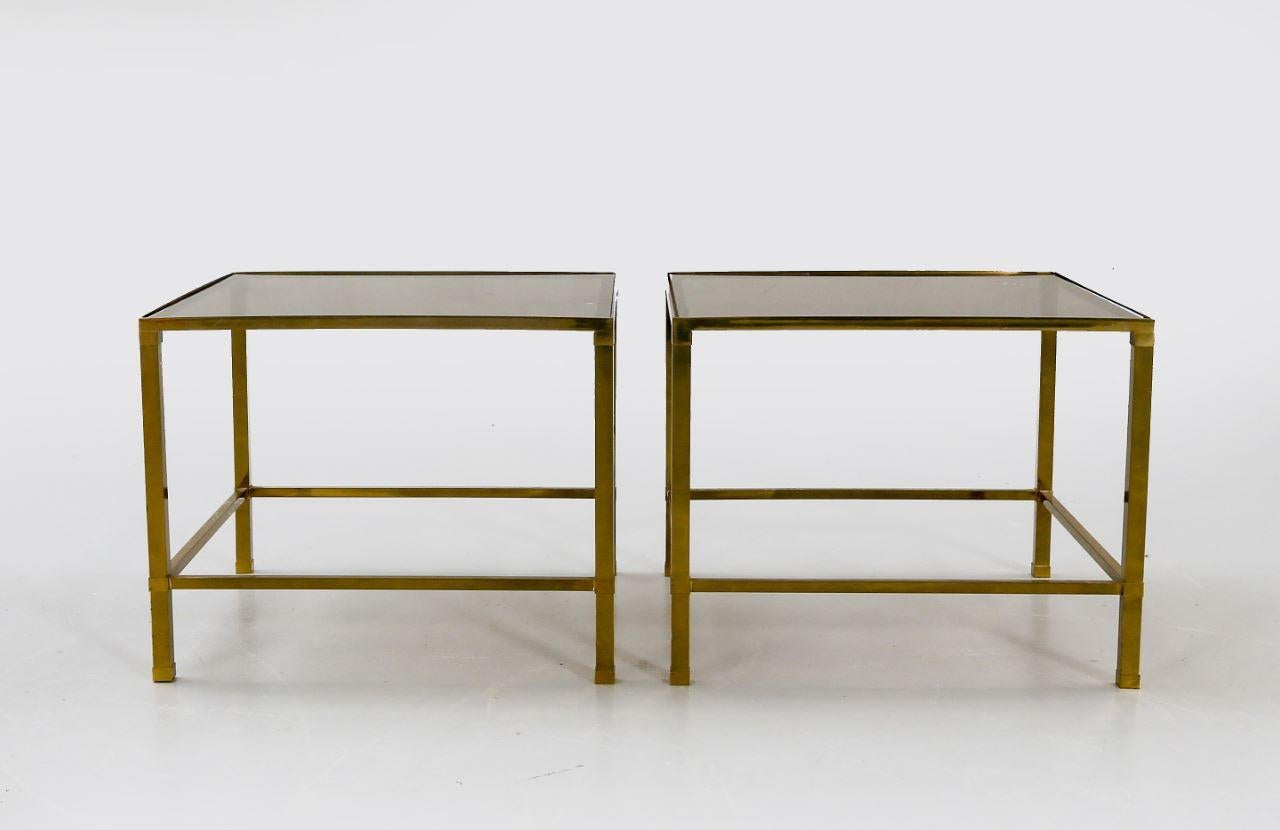 antique brass side tables