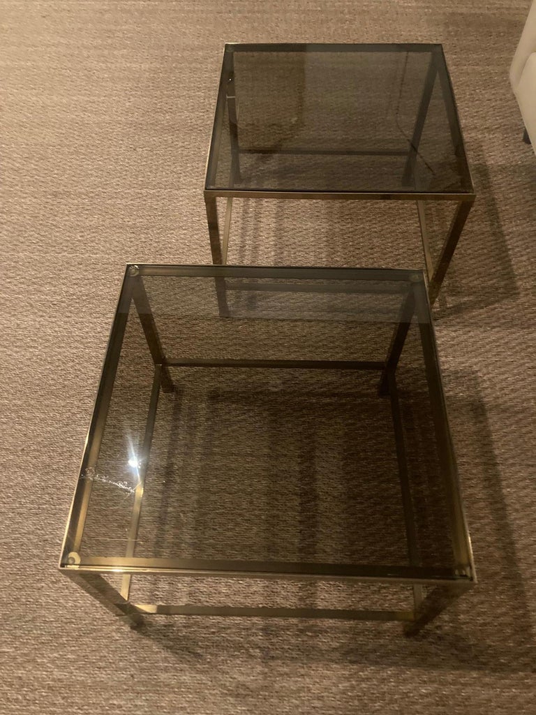 Vintage Brass Side Tables For Sale at 1stDibs
