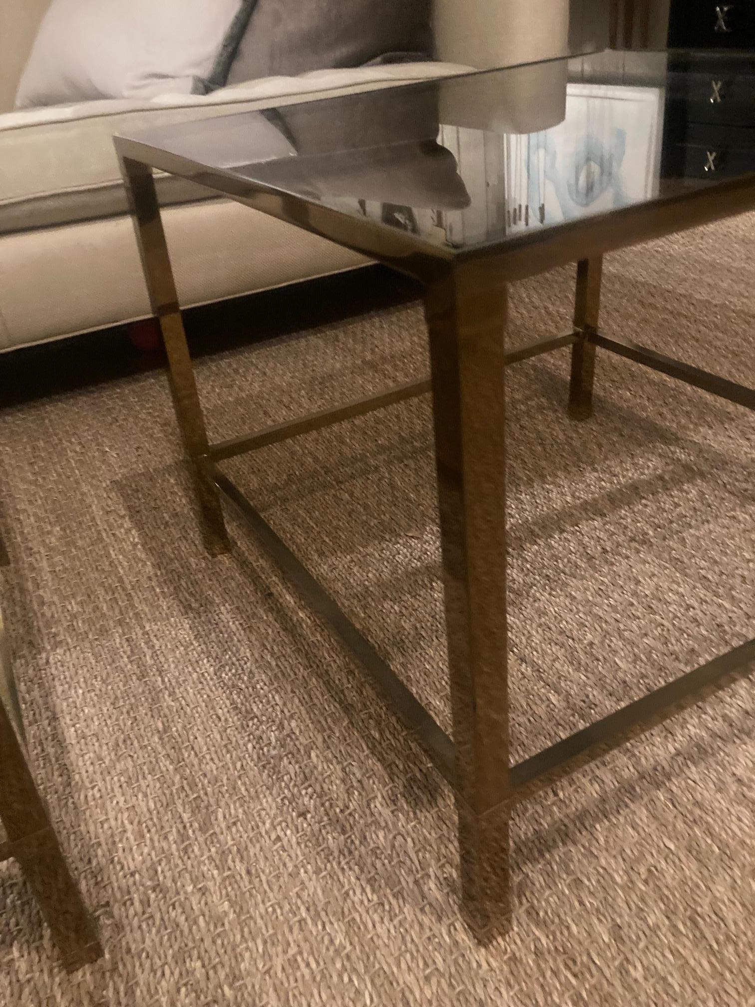 20th Century Vintage Brass Side Tables For Sale