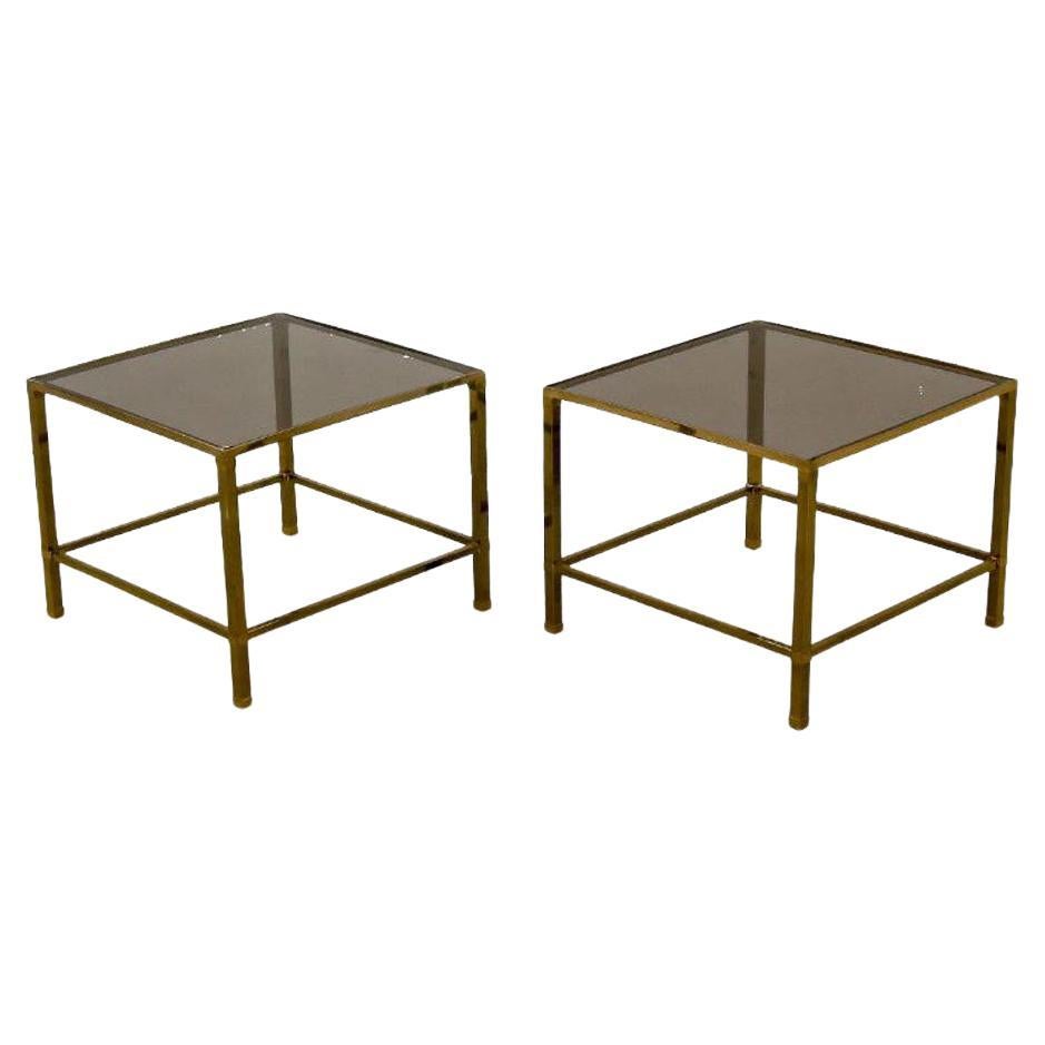 Vintage Brass Side Tables For Sale