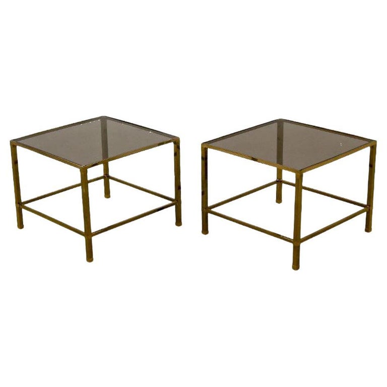 Vintage Brass Side Tables For Sale at 1stDibs