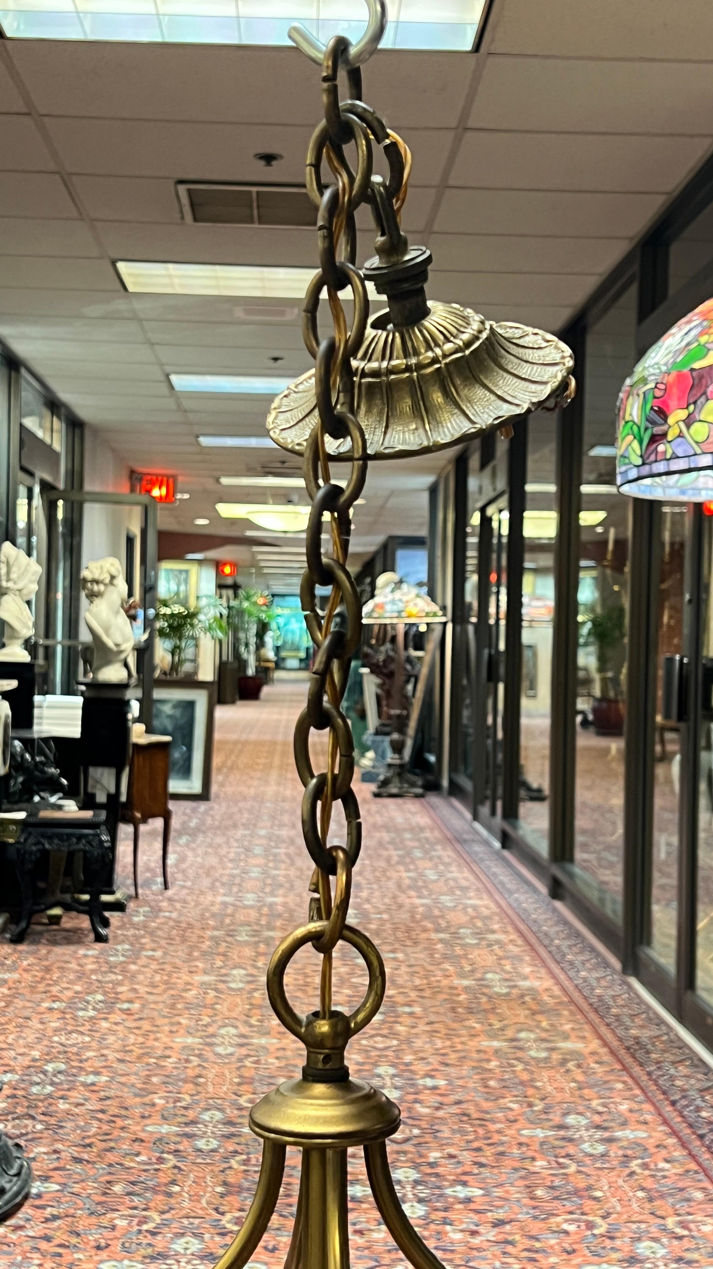 Sechs-LighLantern aus Messing im englischen Regency-Stil im georgianischen, amerikanischen Federal-Stil aus Messing im Angebot 5