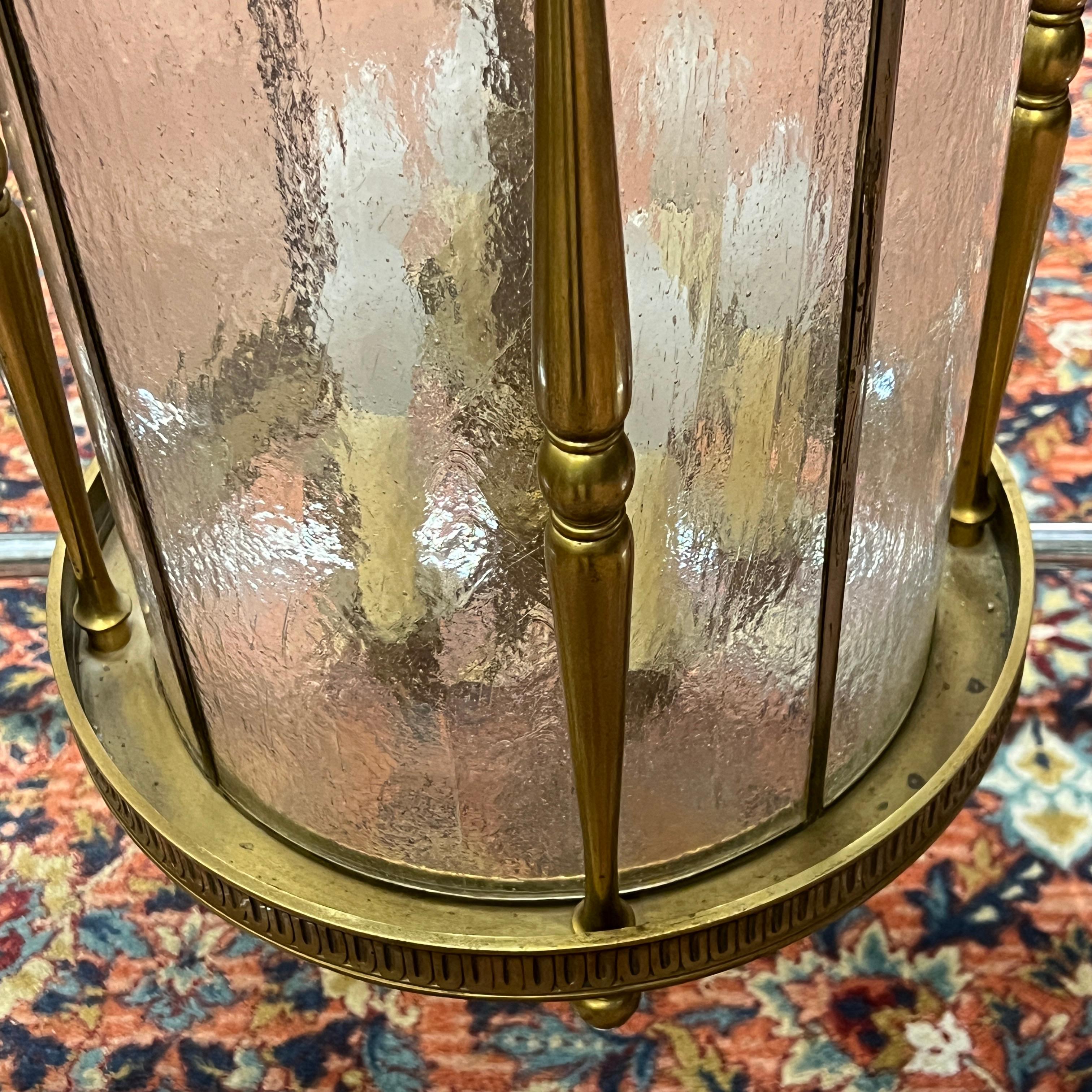 Sechs-LighLantern aus Messing im englischen Regency-Stil im georgianischen, amerikanischen Federal-Stil aus Messing im Angebot 7