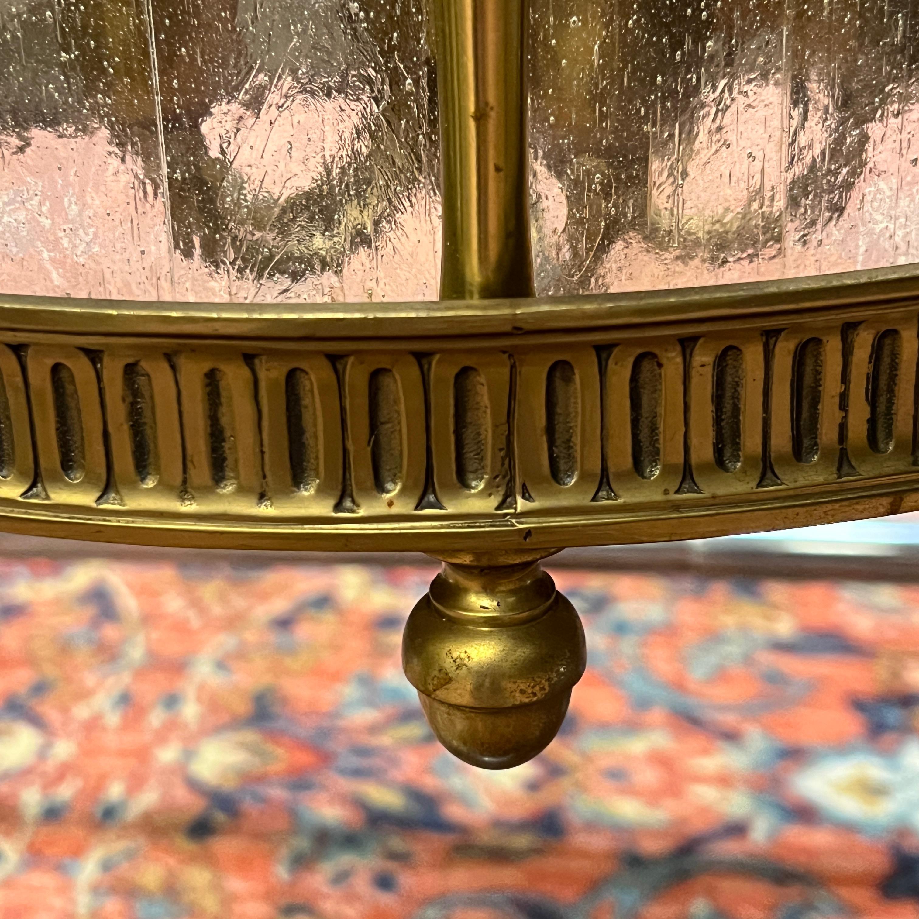 Sechs-LighLantern aus Messing im englischen Regency-Stil im georgianischen, amerikanischen Federal-Stil aus Messing im Angebot 9