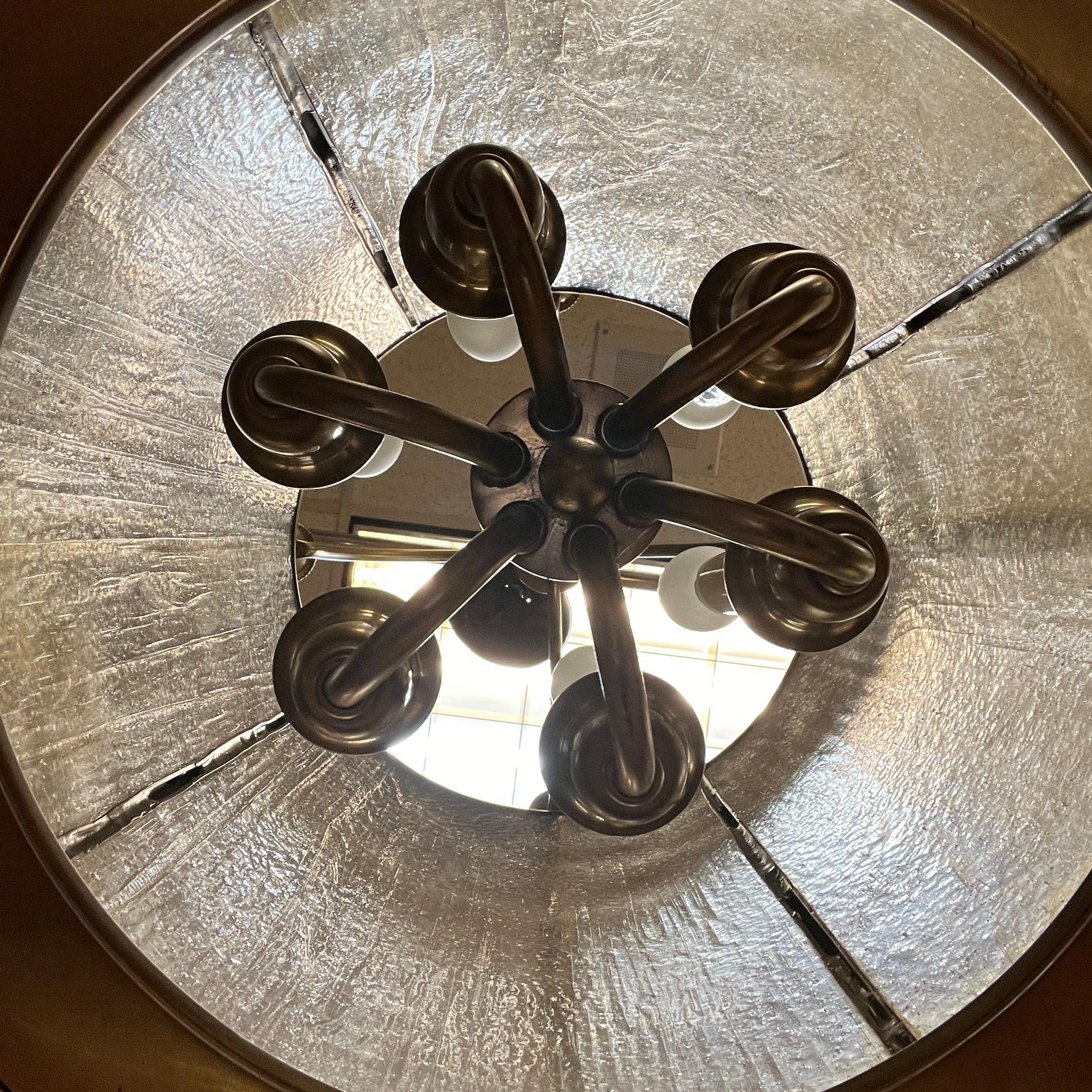 Sechs-LighLantern aus Messing im englischen Regency-Stil im georgianischen, amerikanischen Federal-Stil aus Messing im Angebot 11