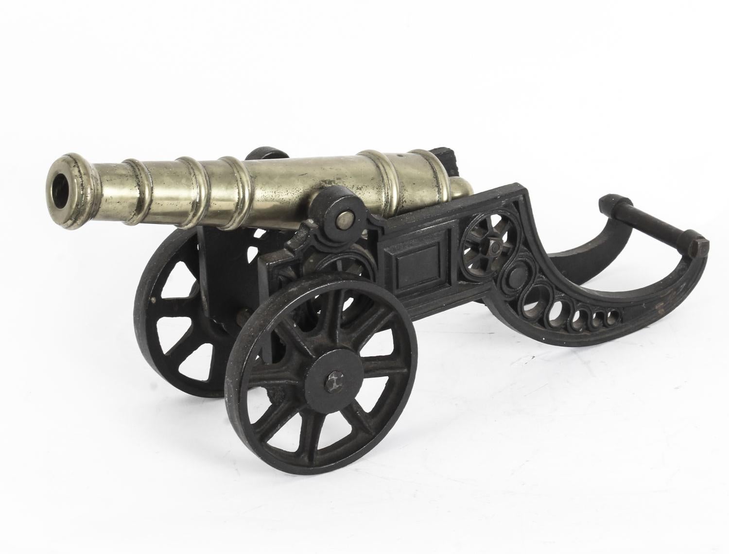 Vintage Brass & Steel Signal Cannon, 20th Century 2